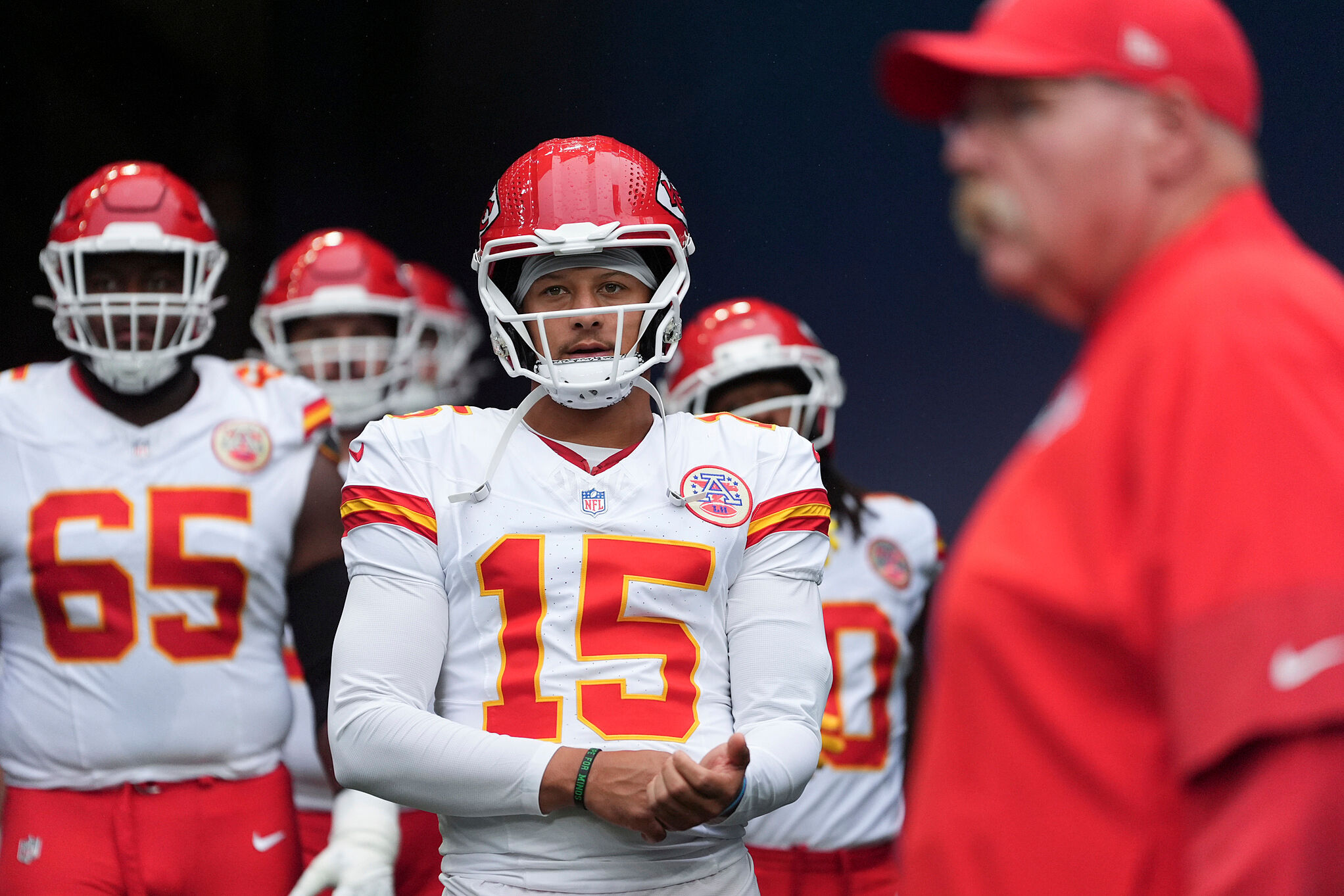 Mahomes, Reid, and other Chiefs.