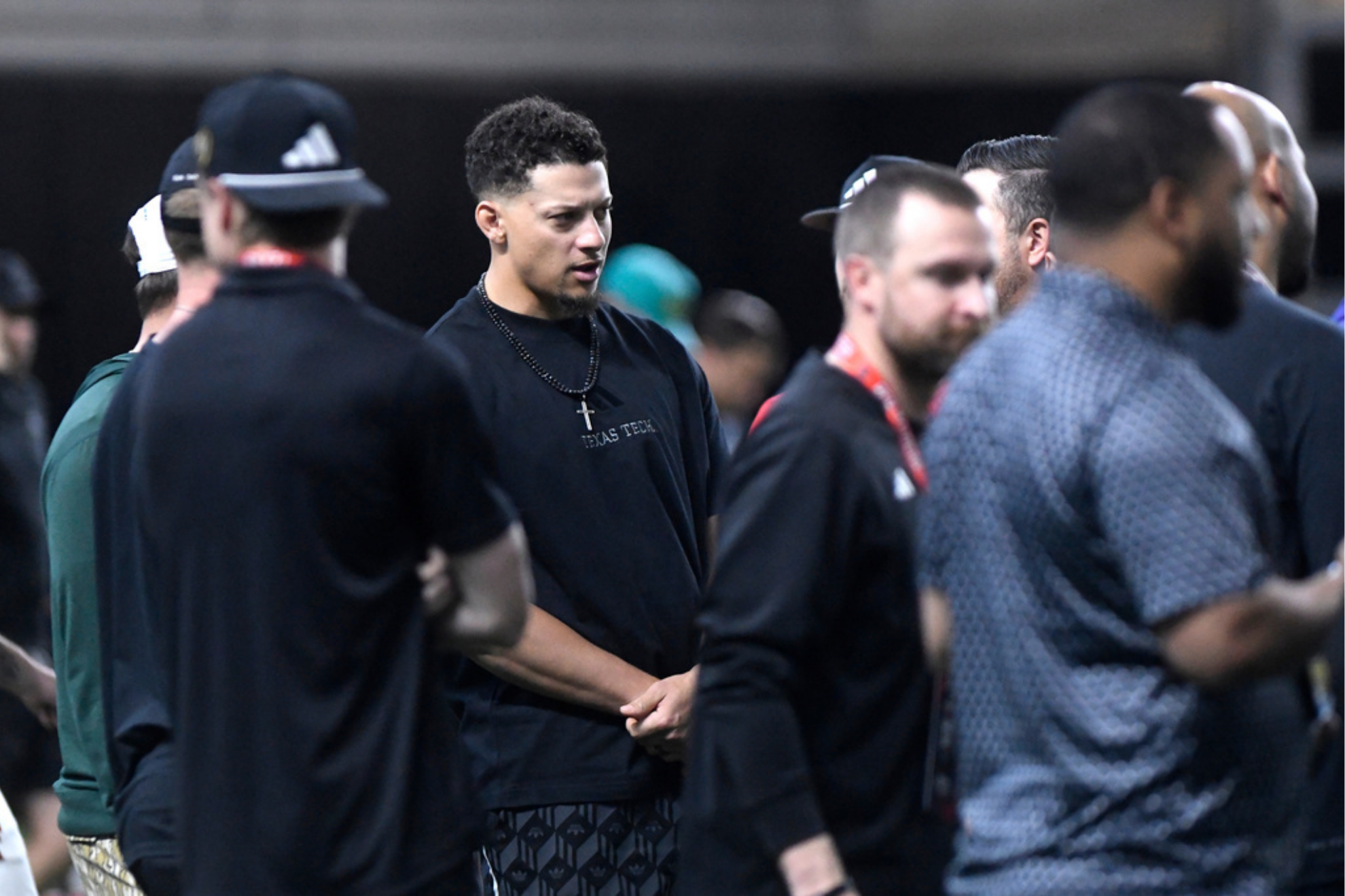 Kansas City Chiefs quarterback Patrick Mahomes attends Texas Tech's NFL football pro day
