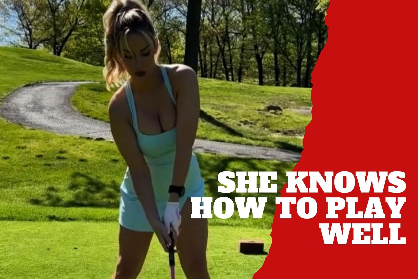 Paige Spiranac reveals golf tips influenced by her chest size