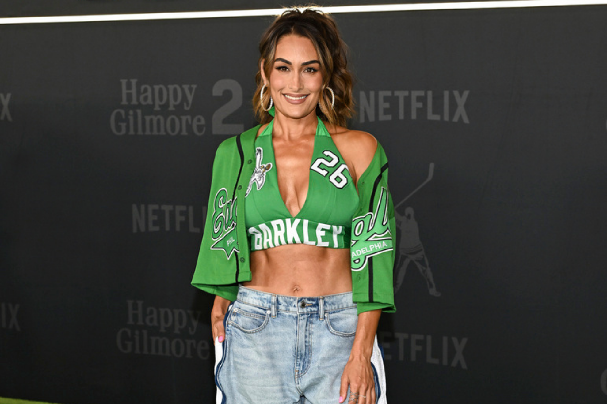 Nikki Garcia attends the premiere of Netflix's "Happy Gilmore 2"