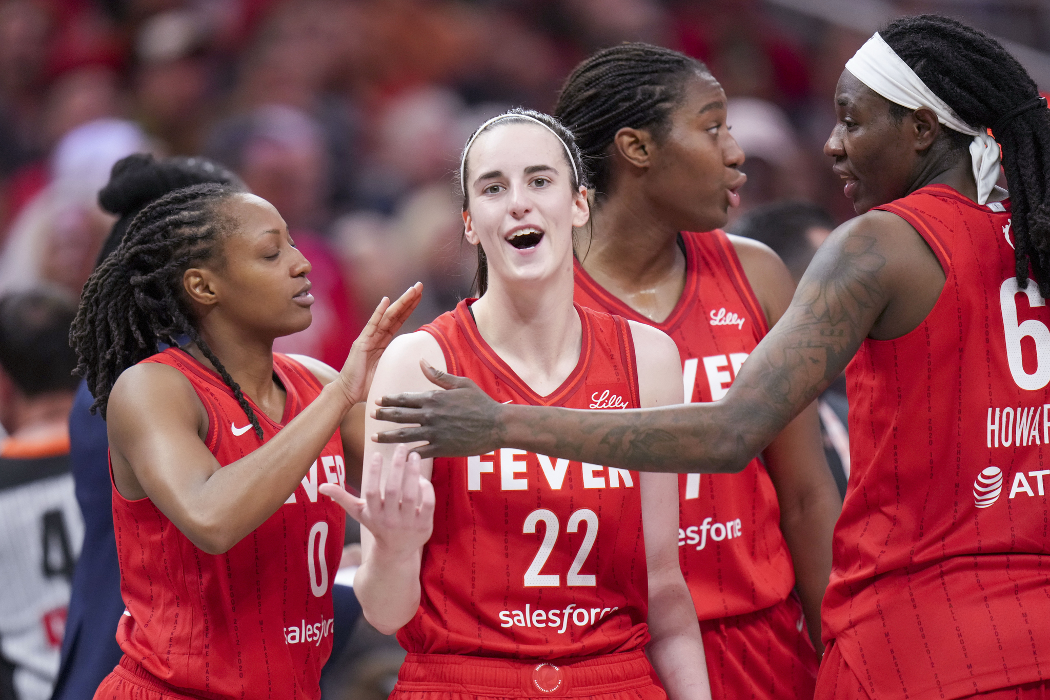 Clark and Fever teammates