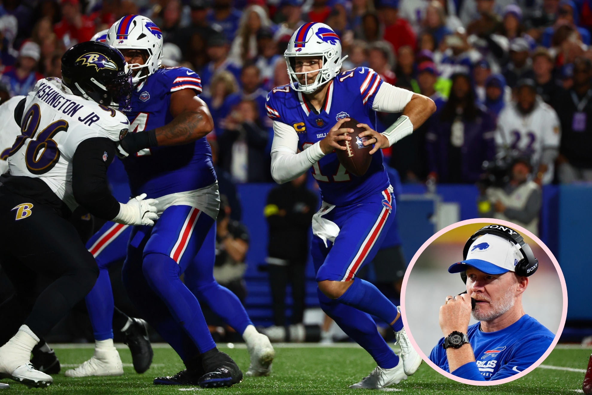 Head coach Sean McDermott didn't hesitate to order Josh Allen to use a "tush push" when his team needed it.