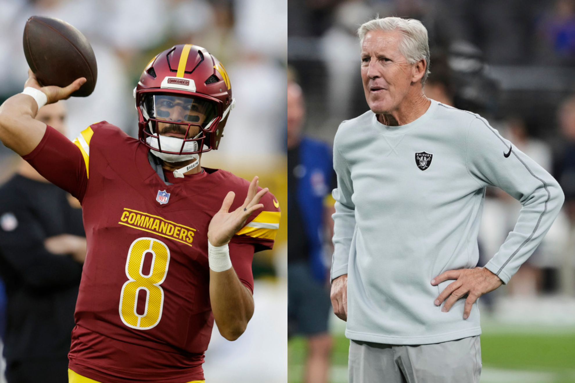 Las Vegas Raiders' Pete Carroll shares key insight on facing Marcus Mariota and the Washington Commanders