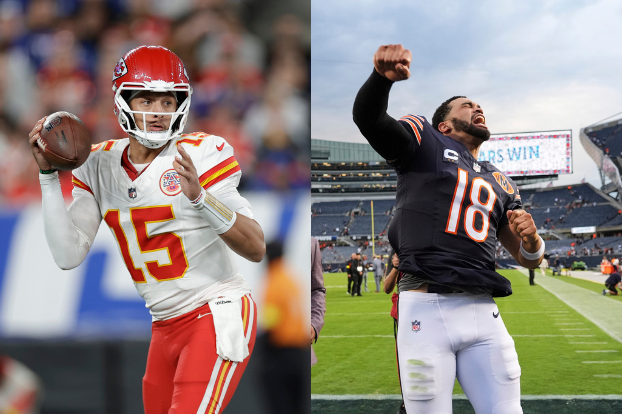 Caleb Williams leads the NFL in stats over Patrick Mahomes to start 2025 season
