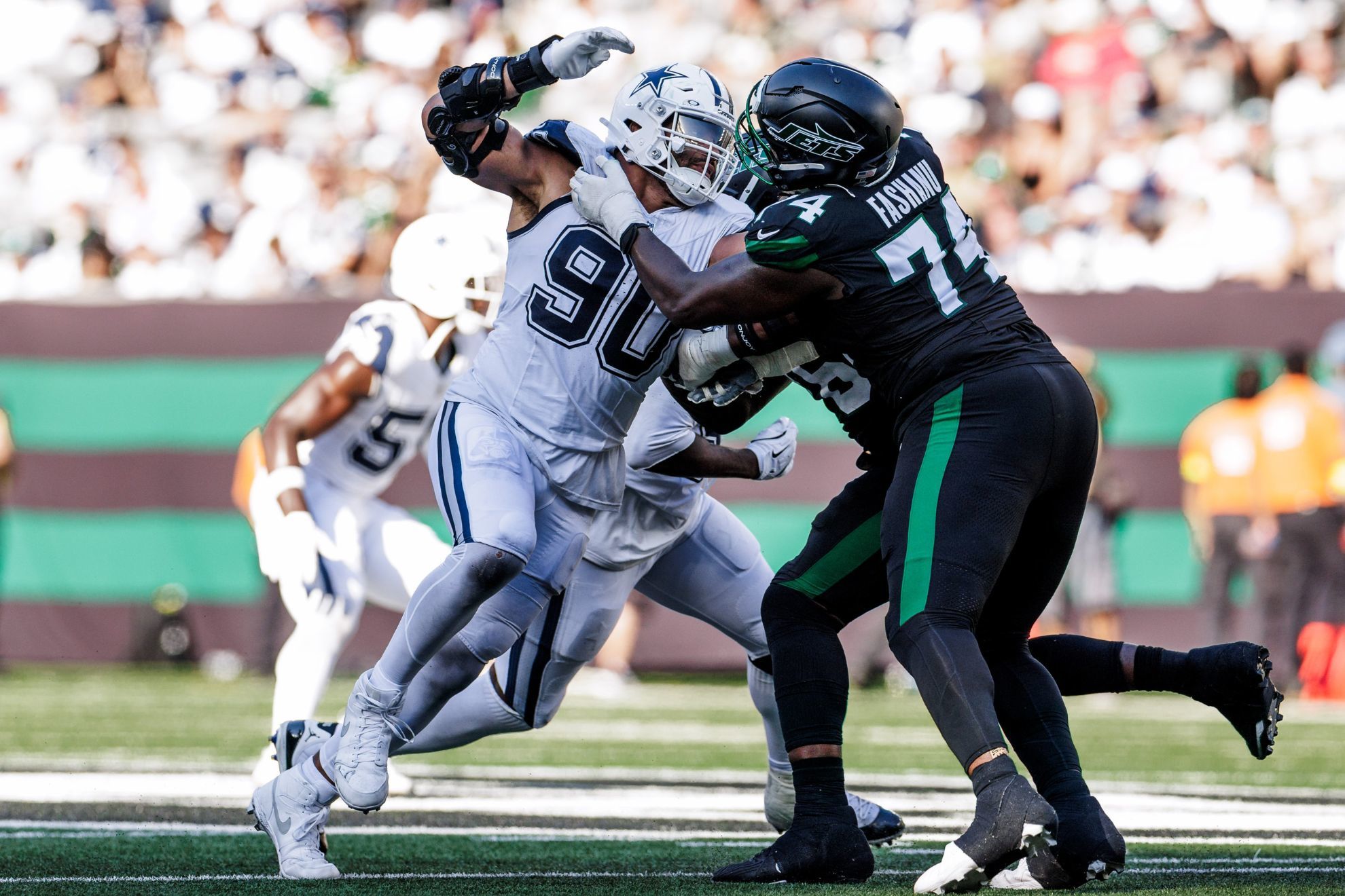 In the game against the Jets, quarterback Dak Prescott led a balanced offensive effort.