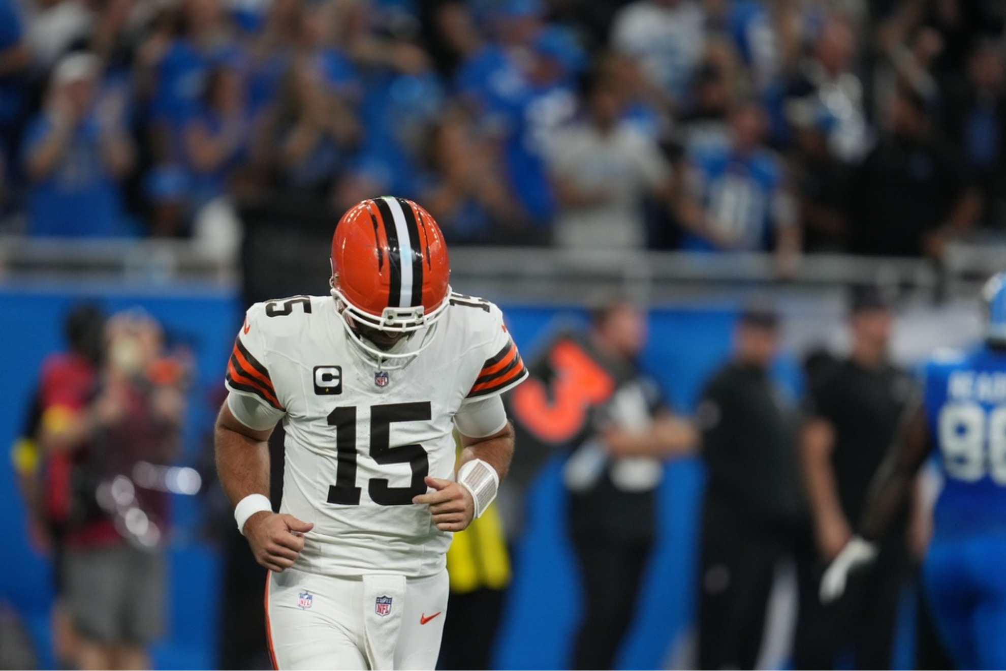 Former Cleveland Browns quarterback Joe Flacco
