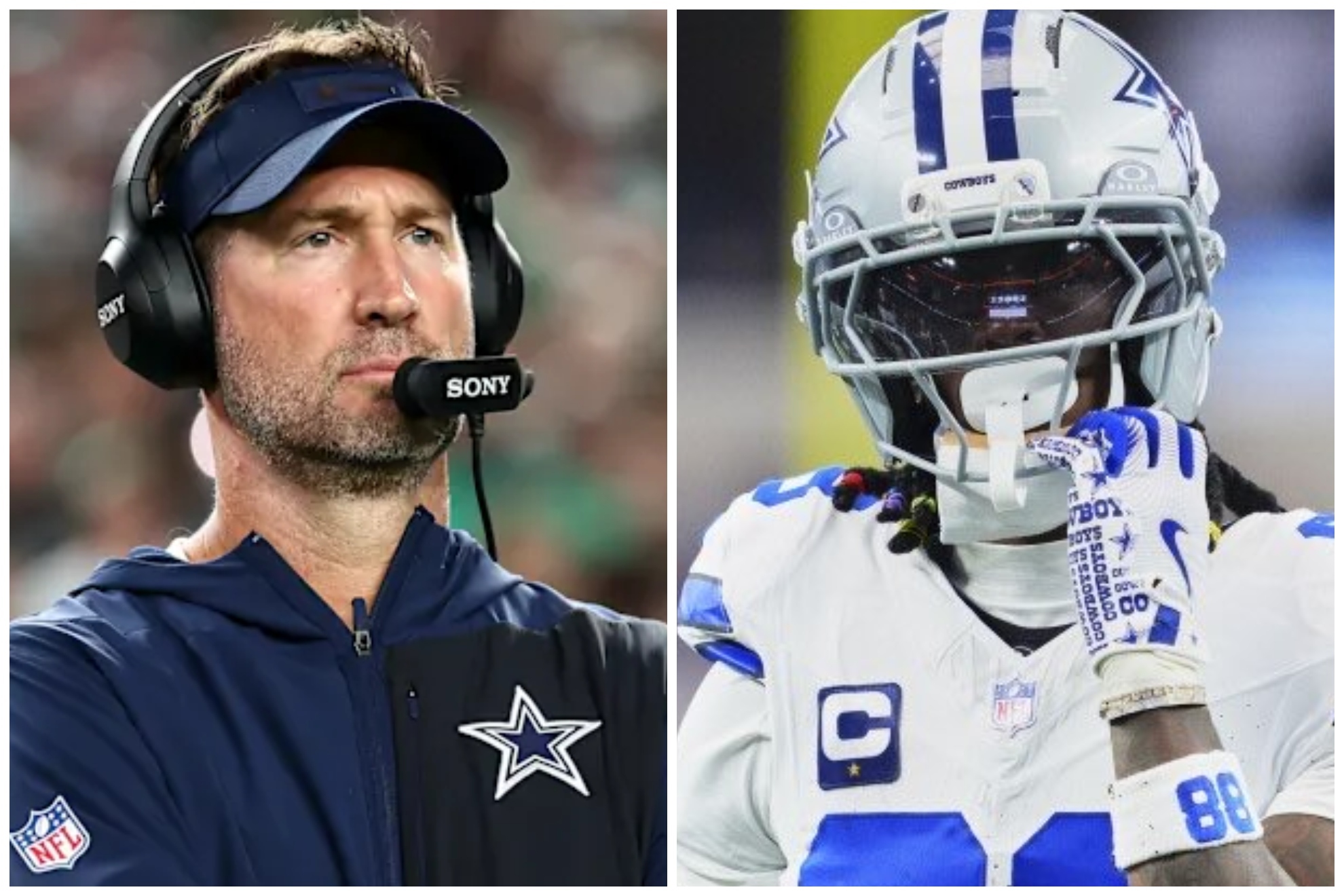 Brian Schottenheimer and CeeDee Lamb