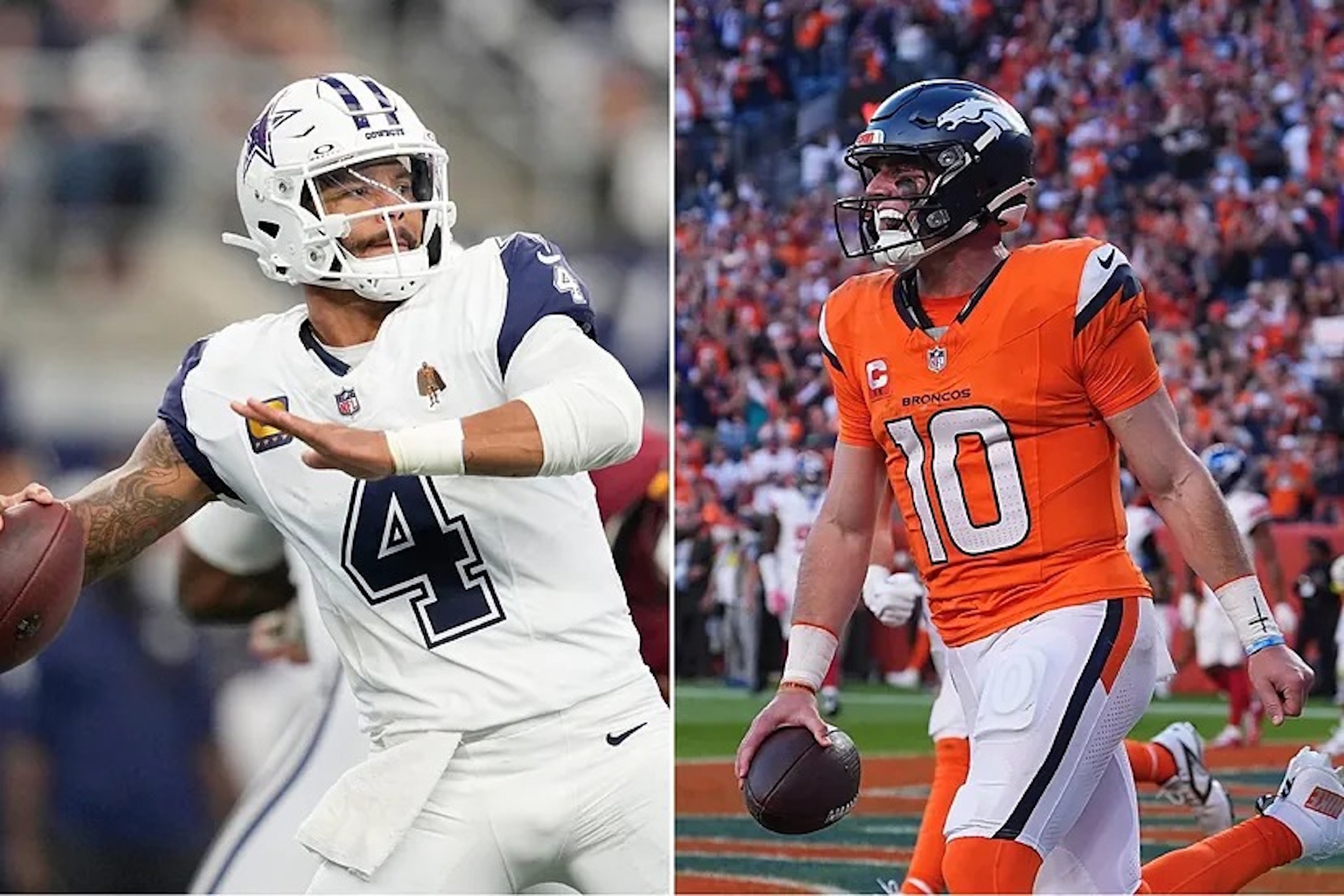 Dak Prescott and Bo Nix face off in Week 8 of the NFL.