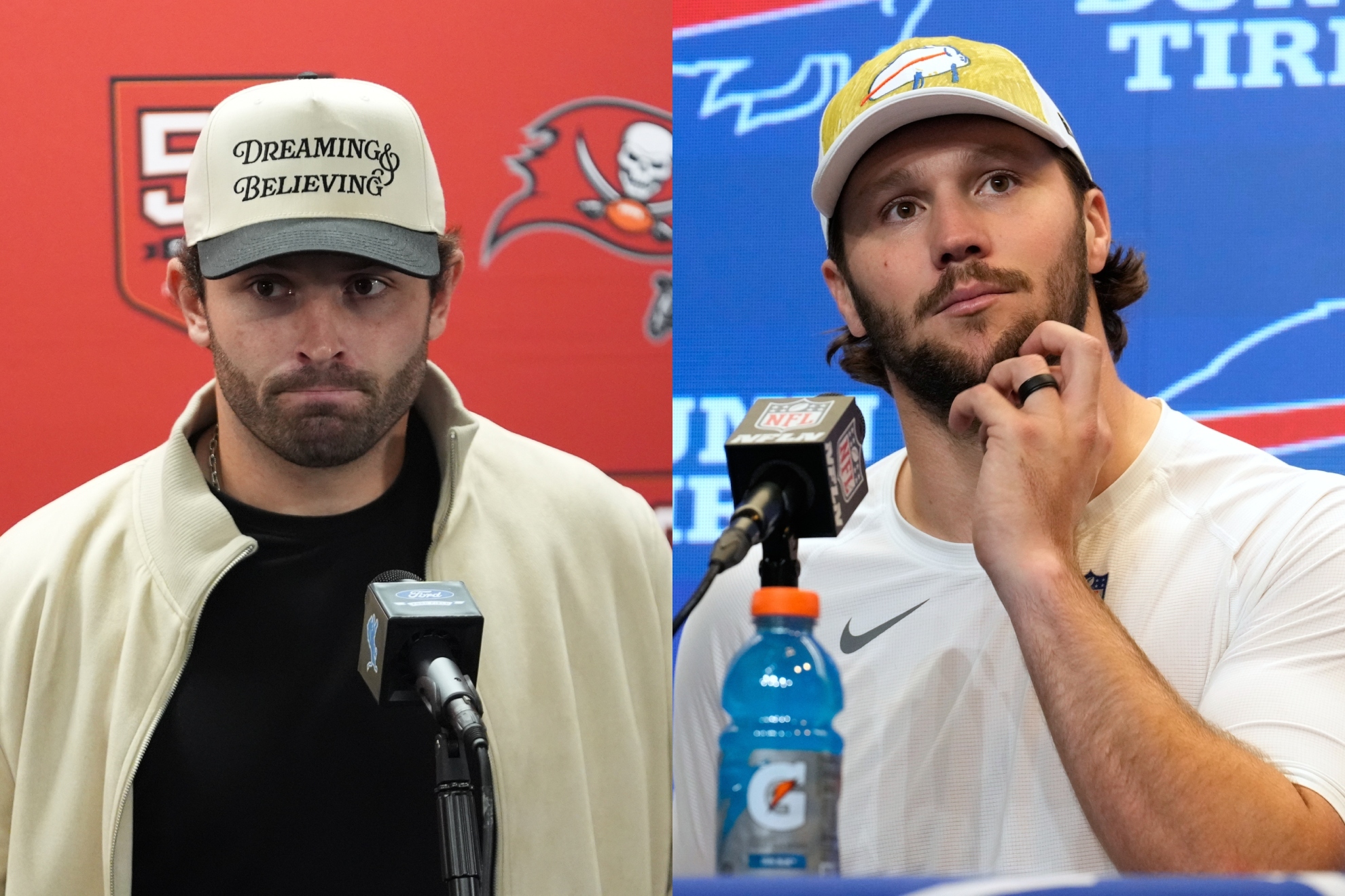 Baker Mayfield can't stop joking about Josh Allen's height