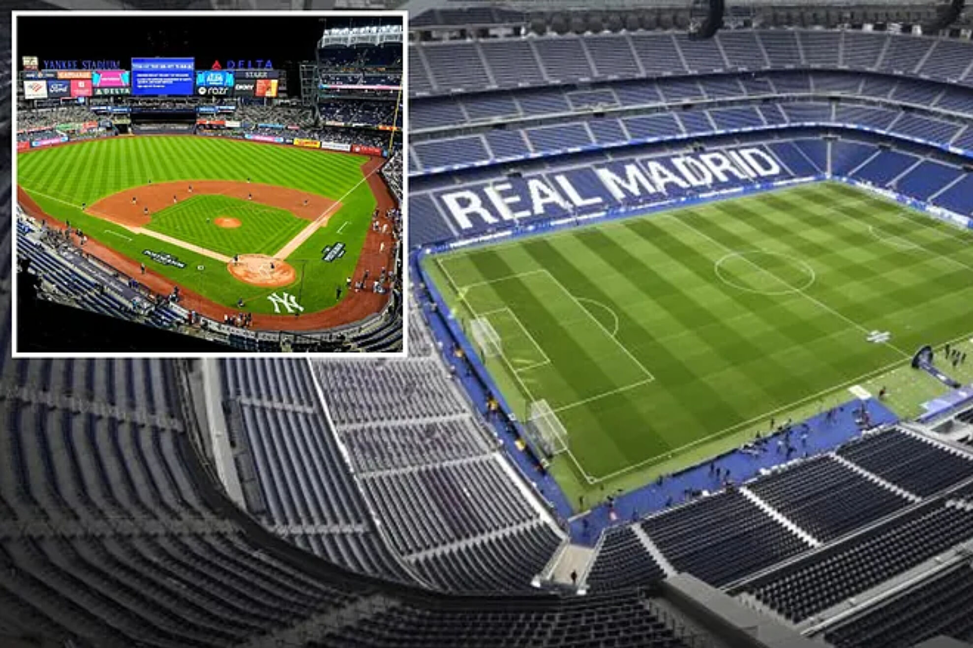 Santiago Bernabéu and Yankee Stadium