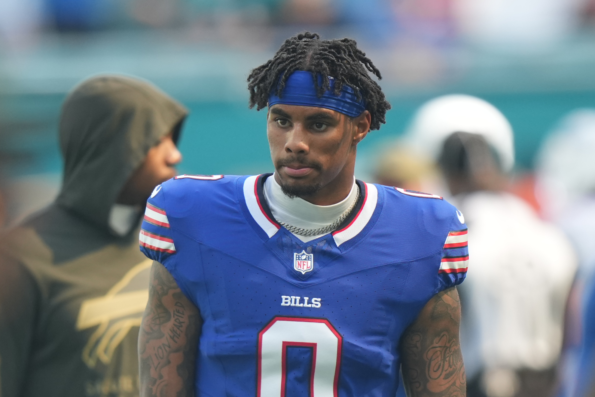 Buffalo Bills wide receiver Keon Coleman is out in the cold after missing a team meeting