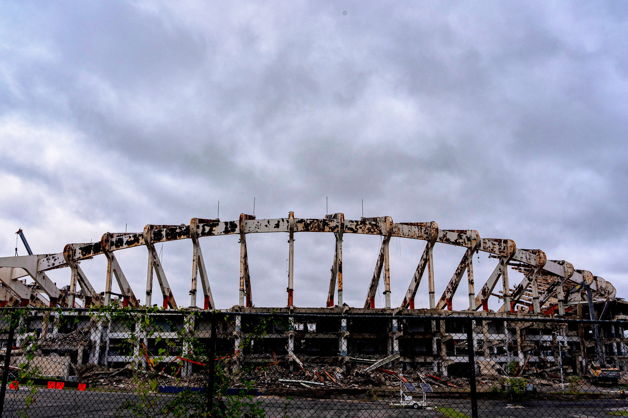 The demolished RFK Stadium