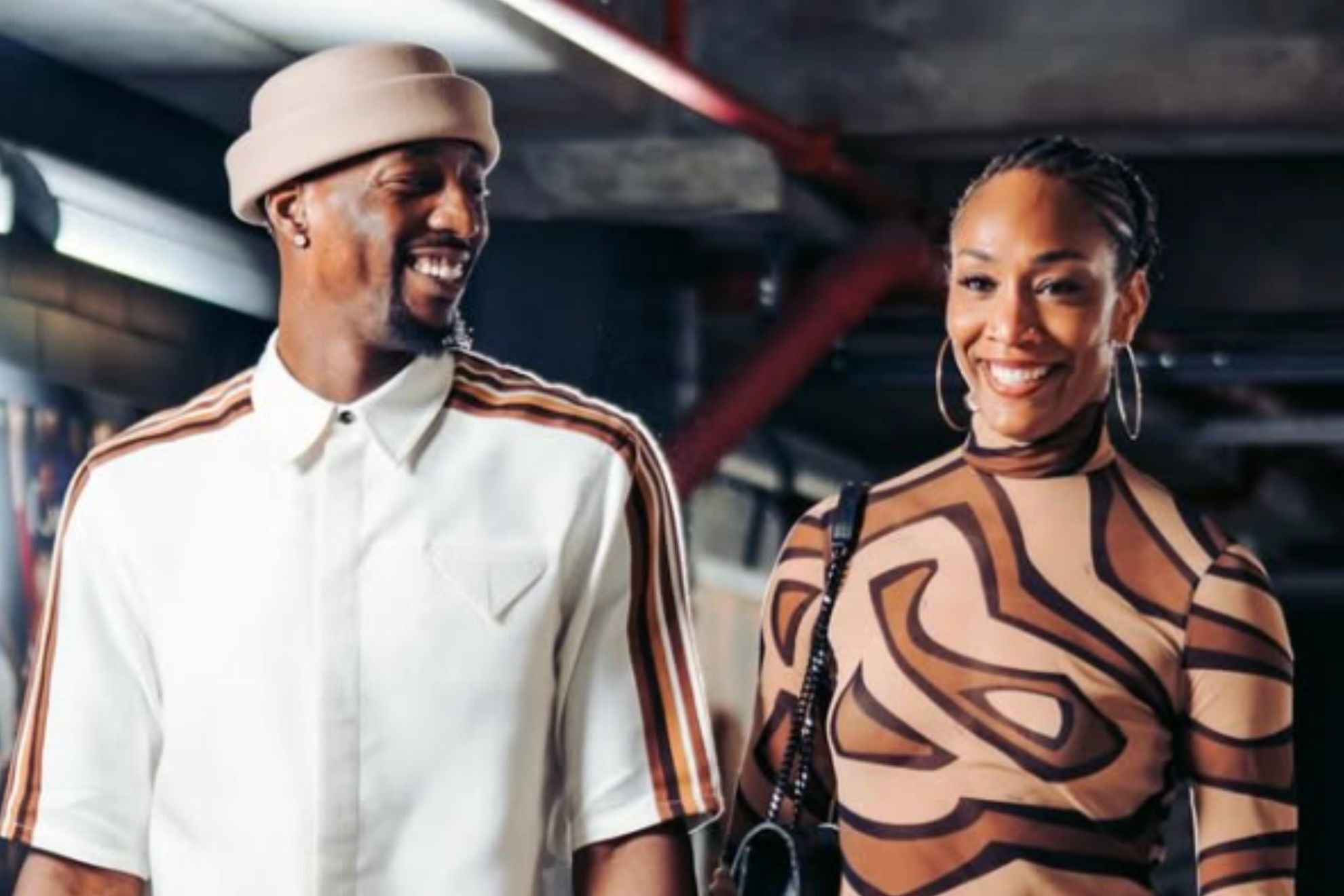 Bam Adebayo and A'ja Wilson bust out the moves with a 2006 banger