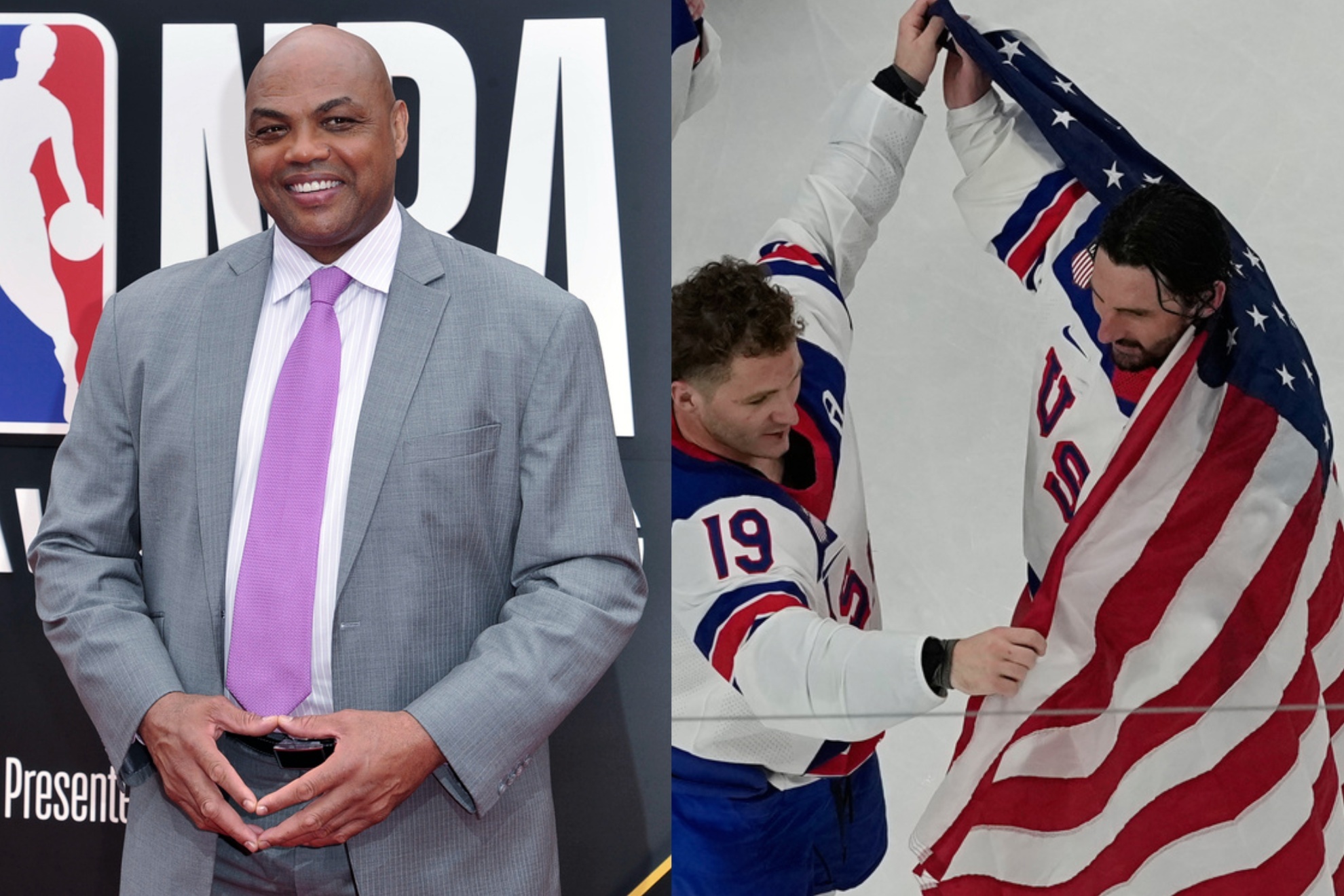 Charles Barkley was ecstatic about Team USA's Olympic gold medal in ice hockey.