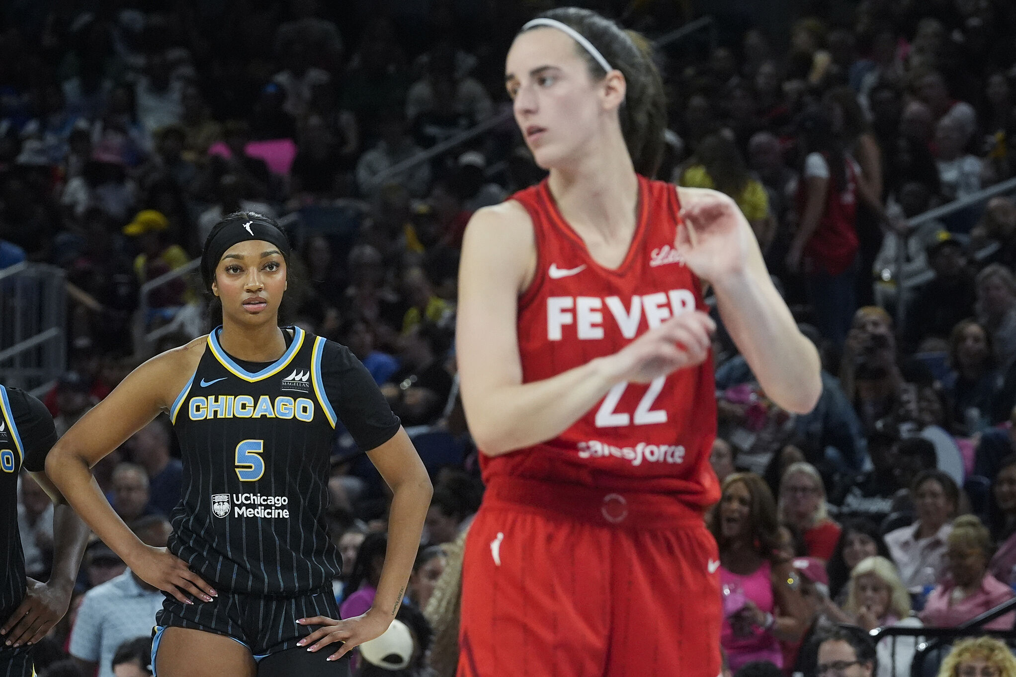 Reese and Clark facing off in the WNBA