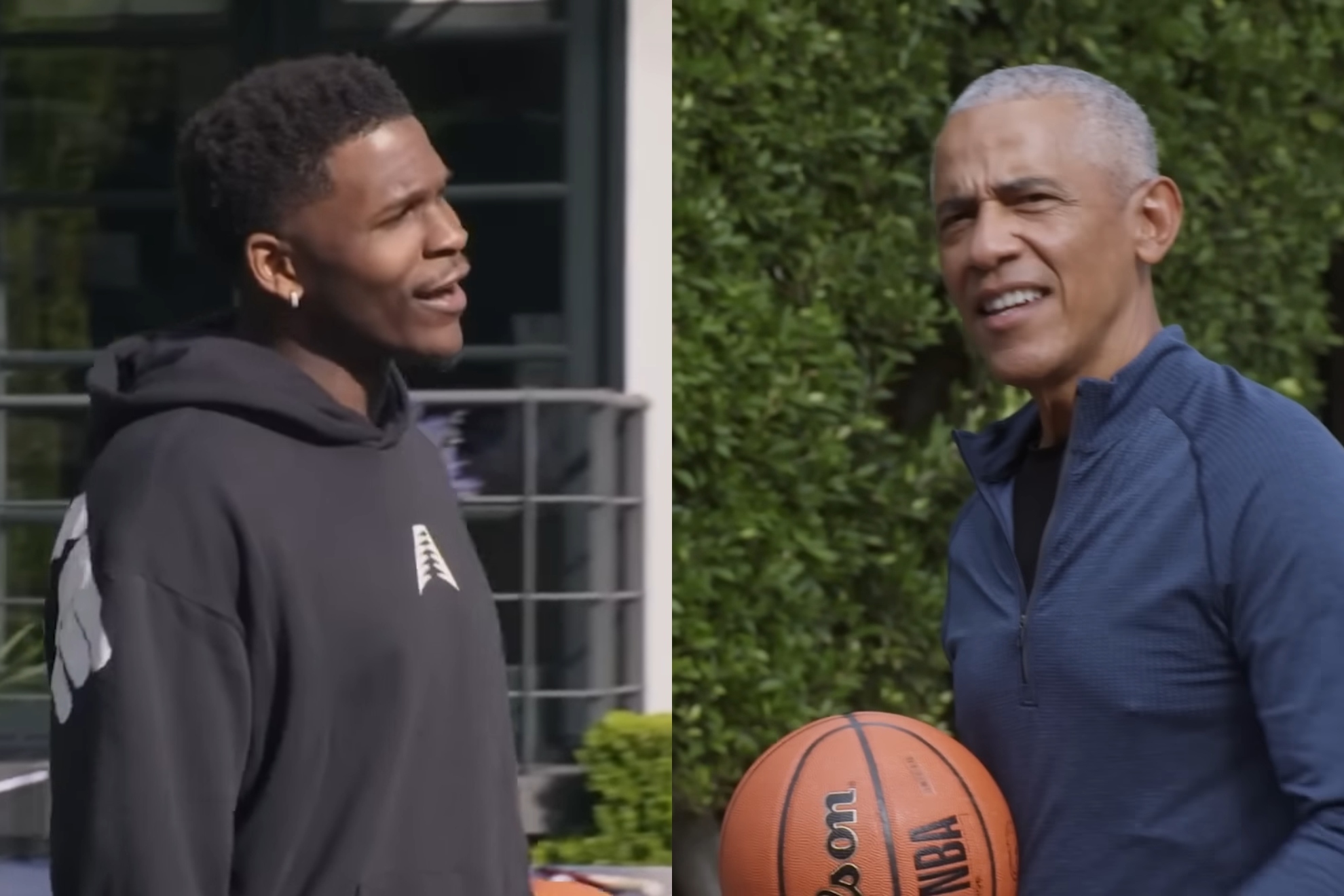 Barack Obama and Anthony Edwards bring basketball energy to major Chicago launch