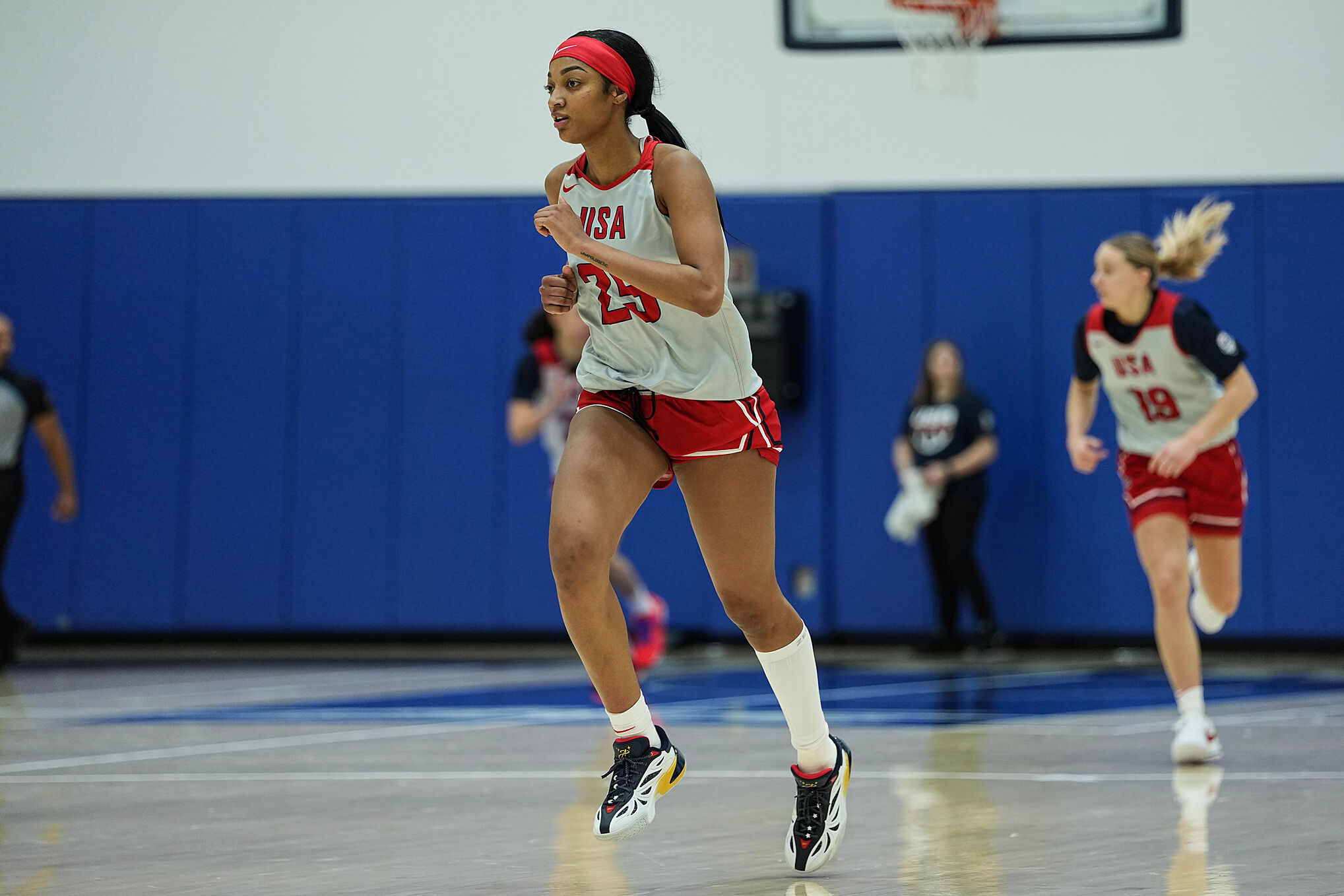 Angel Reese with Team USA
