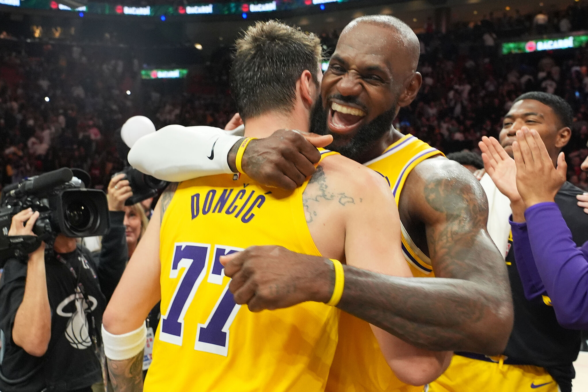 Luka Doncic goes for 60 as LeBron James triple-double helps create a ...