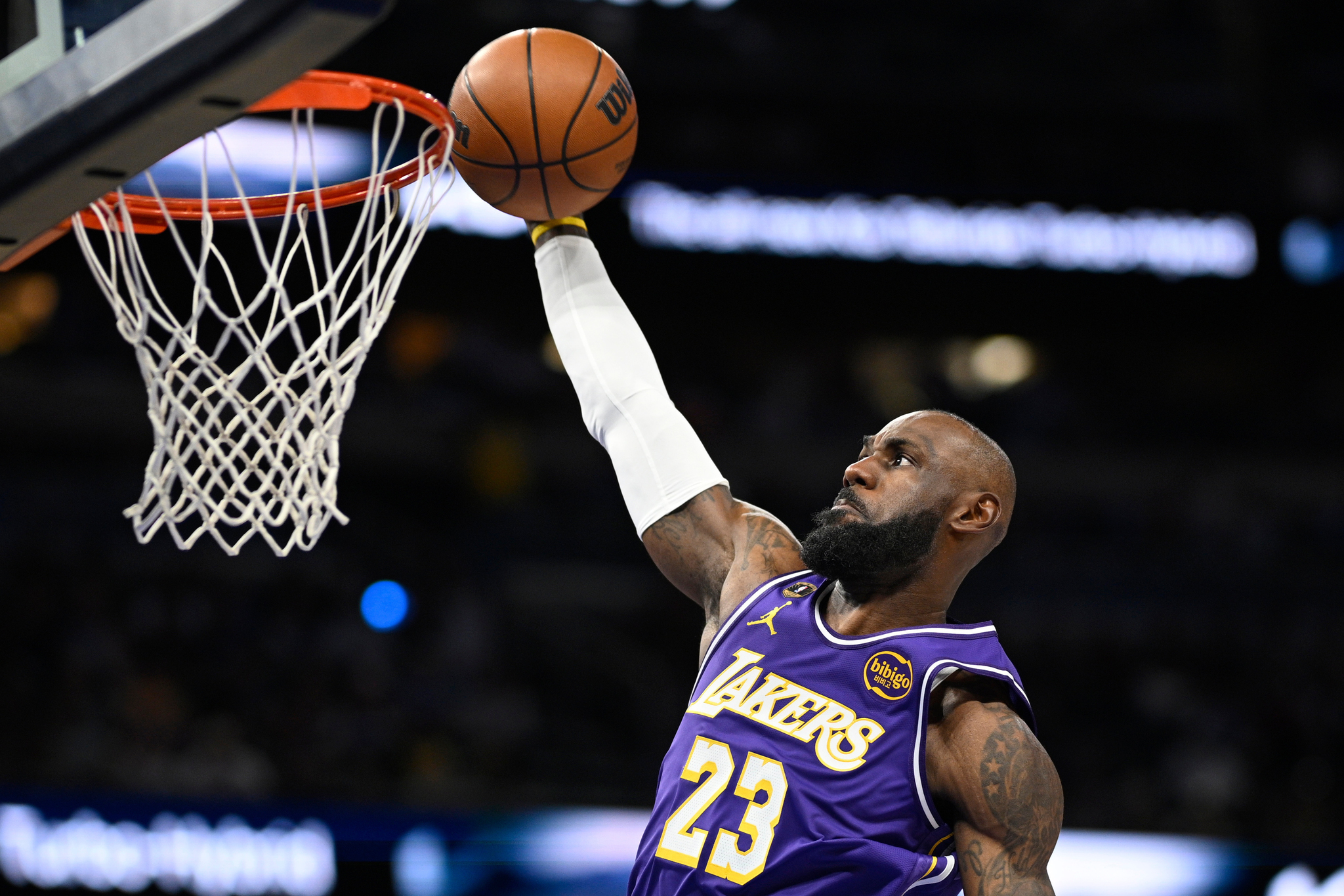 Los Angeles Lakers forward LeBron James was involved in a controversial call against the Orlando Magic