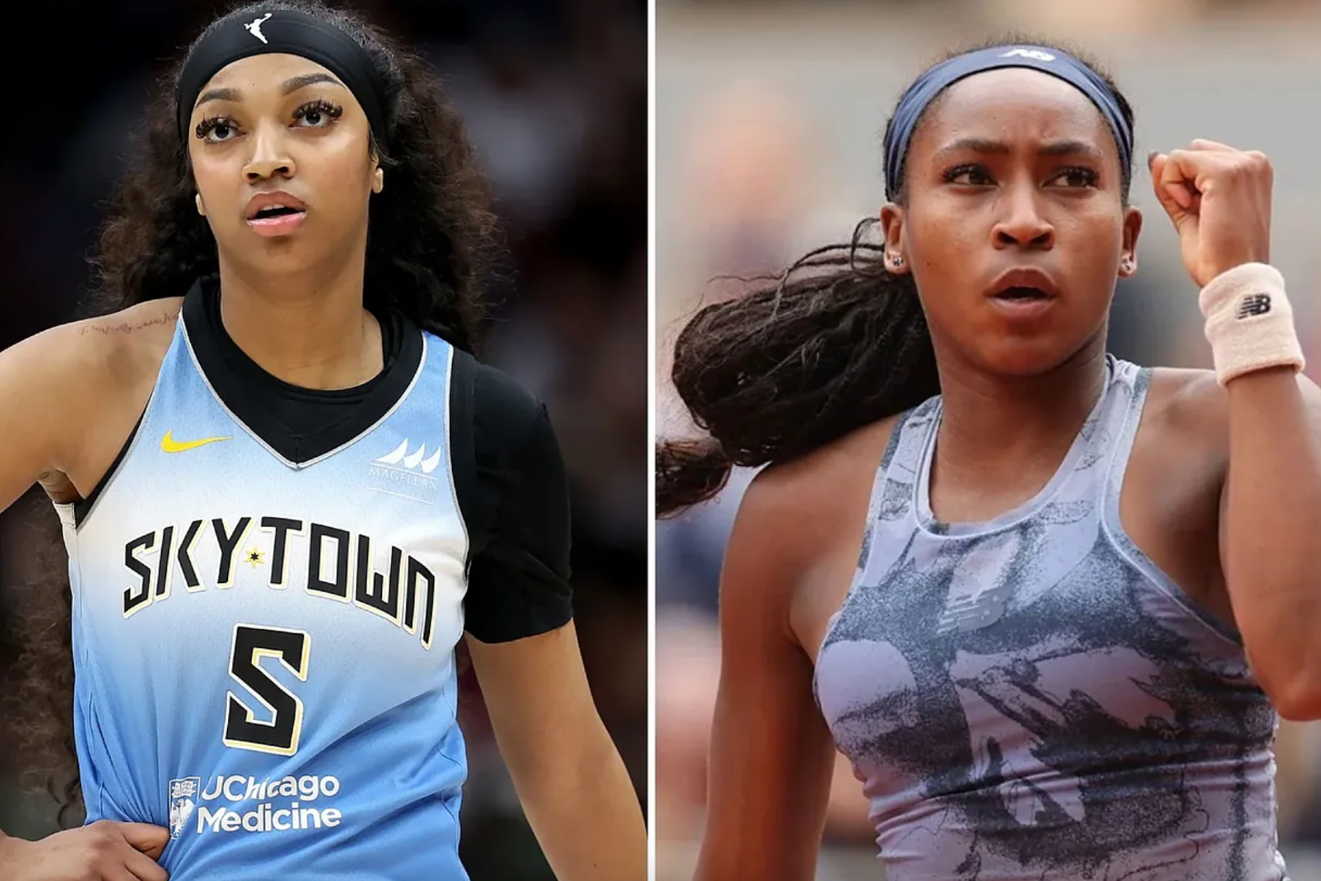 Angel Reese and Coco Gauff