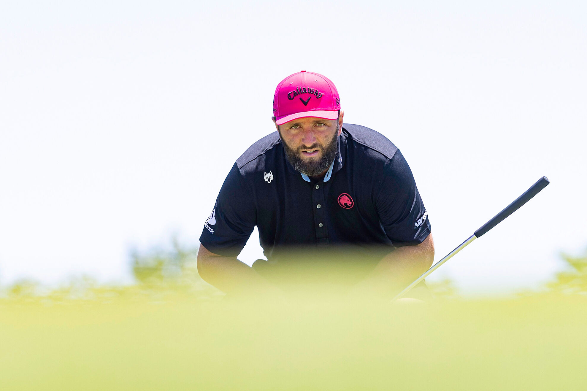 Captain Jon Rahm of Legion XIII reads his putt on the fourth green during the final round of LIV Golf Dallas at Maridoe Golf Club on Sunday, June 29, 2025 in Carrollton, Texas.