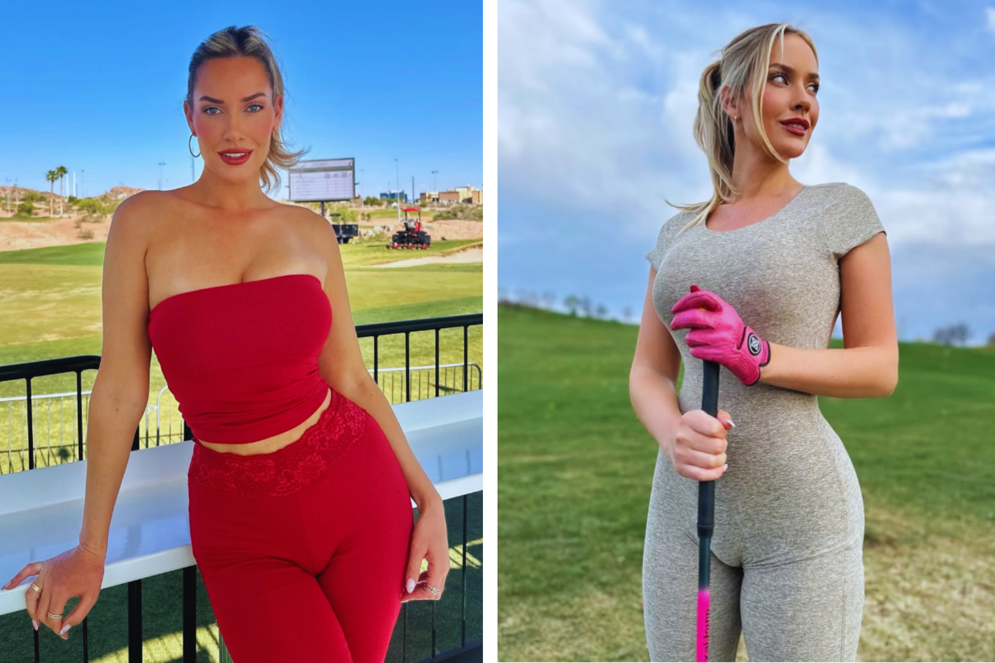 The former pro golfer and social media star shared a moment of total frustration with the game