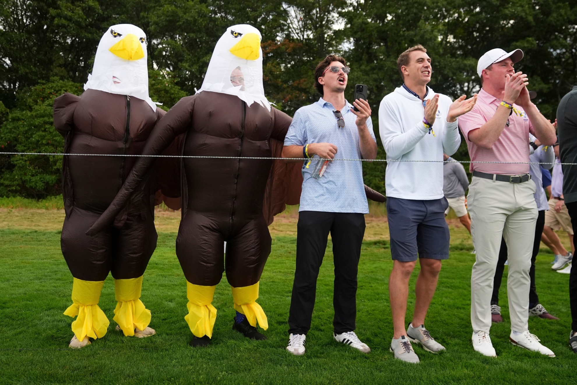 Fans go wild in outrageous costumes as Europe stuns Team USA at the Ryder Cup.