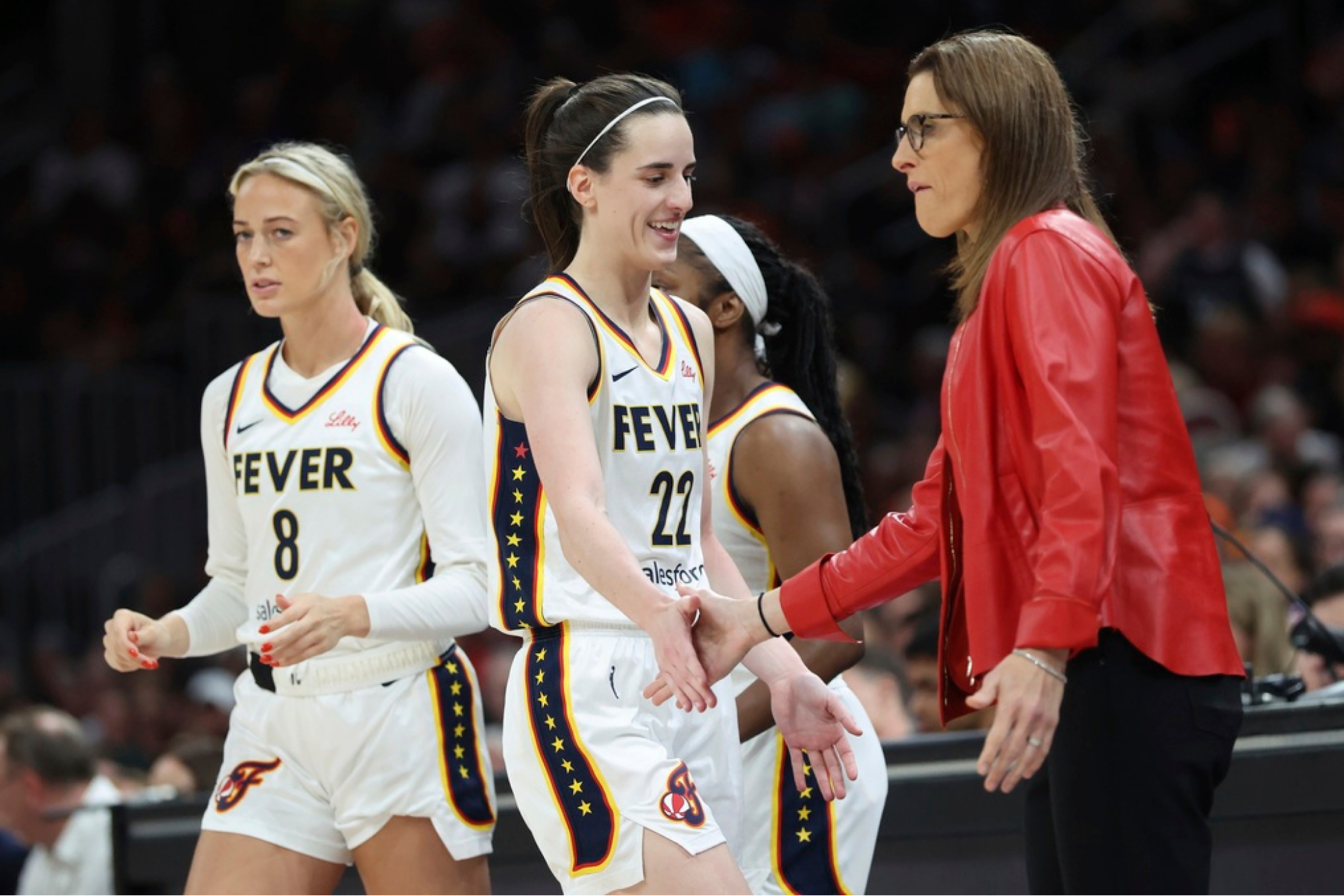 Stephanie White gives Caitlin Clark advice on handling controversy with