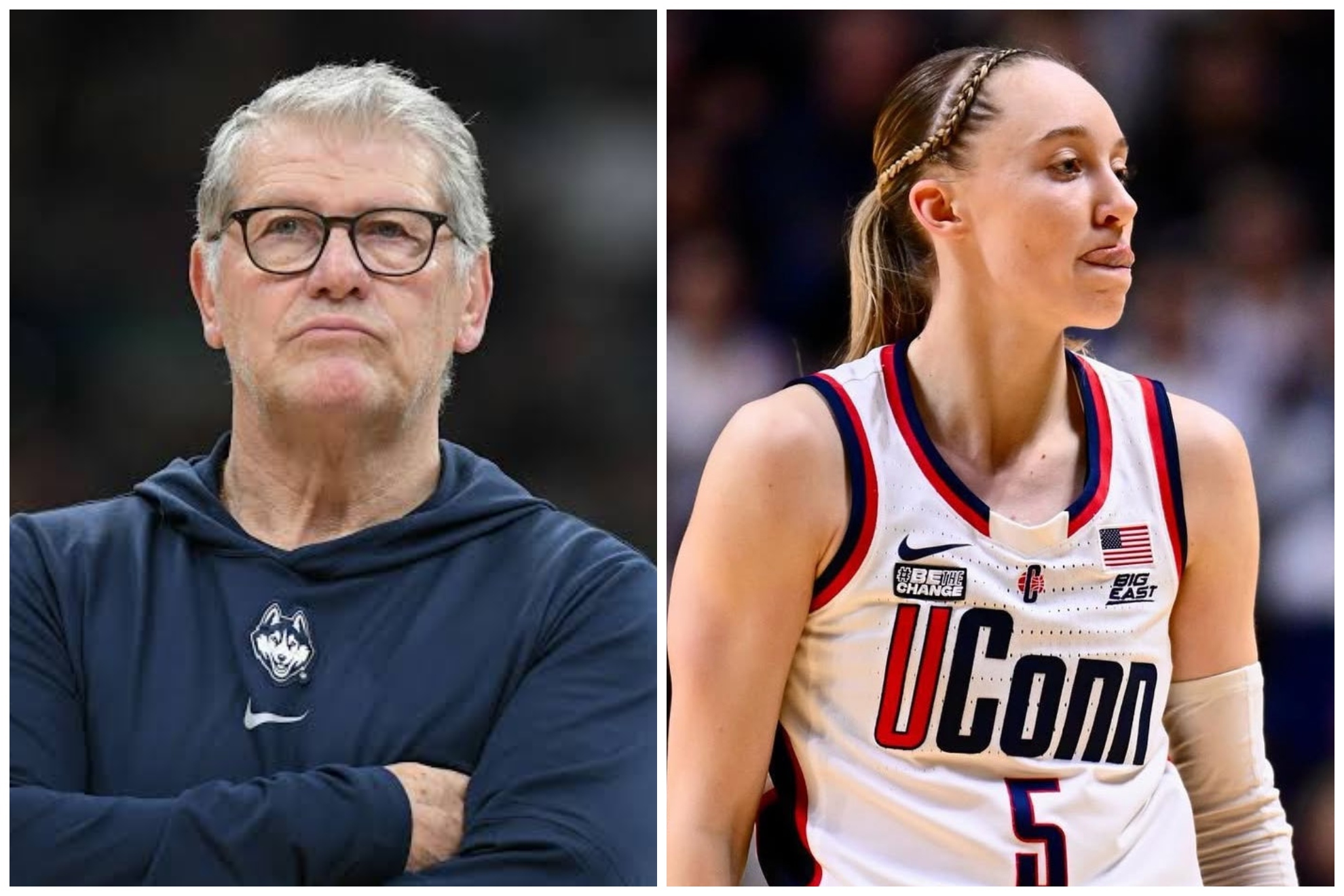 Geno Auriemma and Paige Bueckers