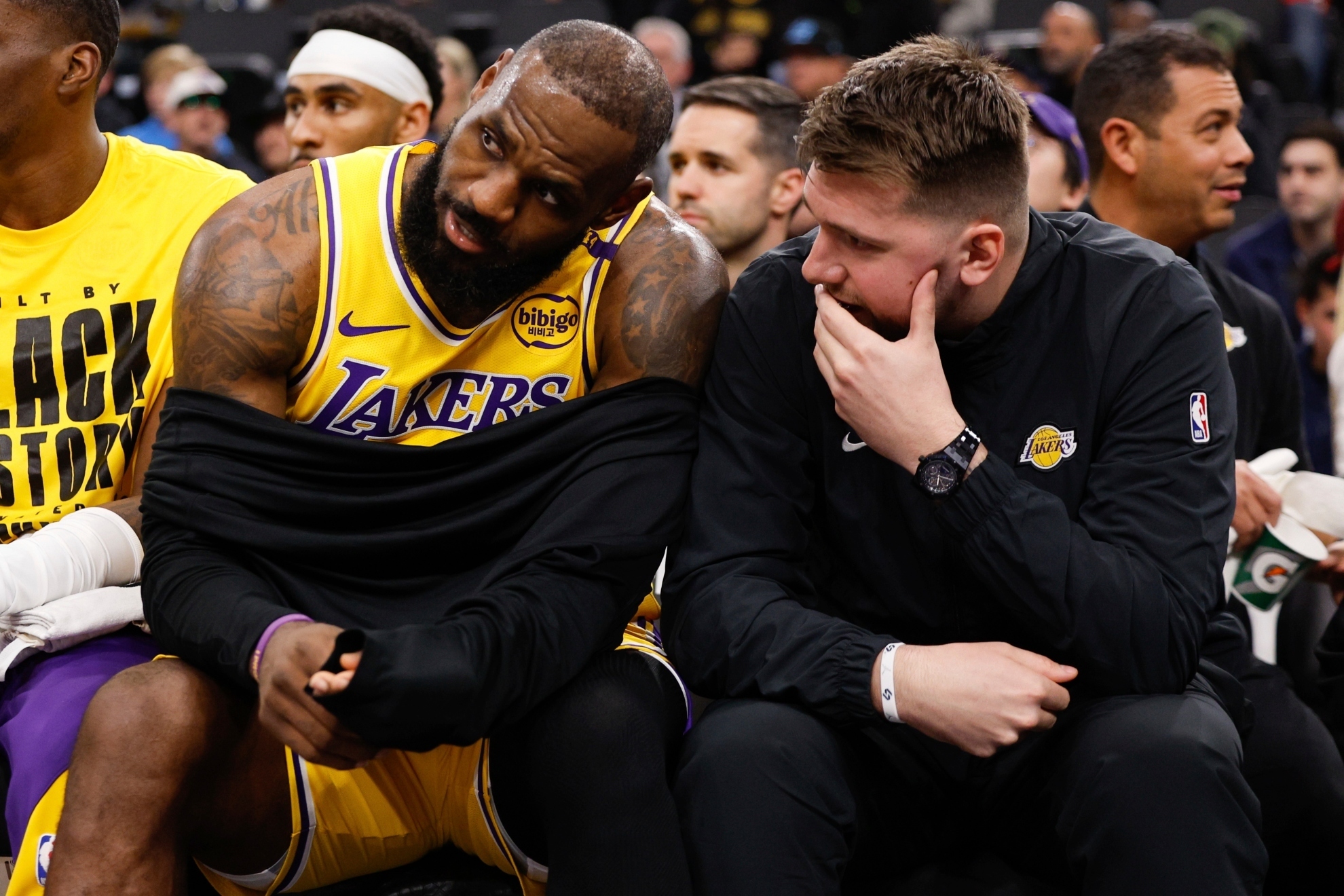LeBron & Luka's First Lakers Moment Had the NBA Doing a Double Take