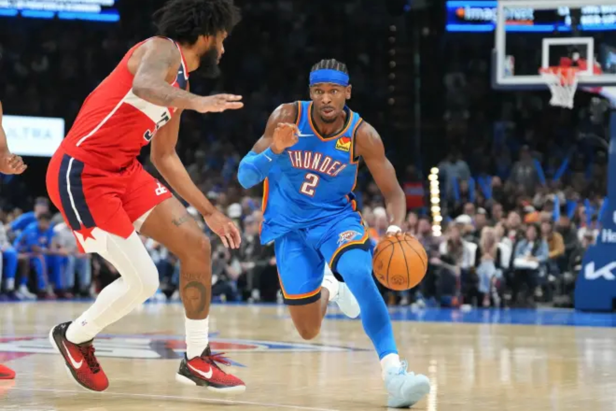 Shai, the reigning NBA MVP, during his game against the Wizards.