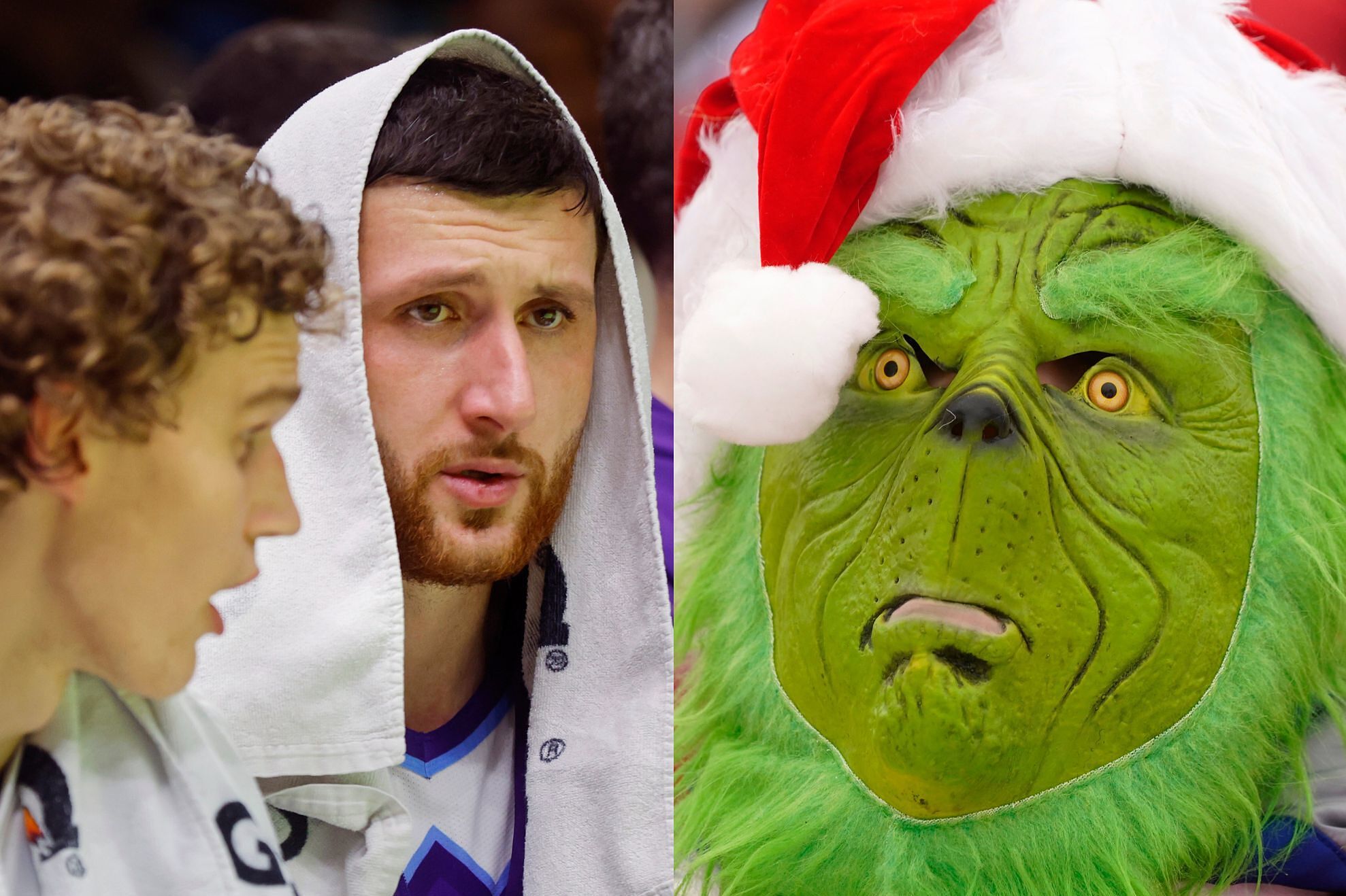 Fans couldn't believe their eyes as Timberwolves players appeared to glow green under the arena lights