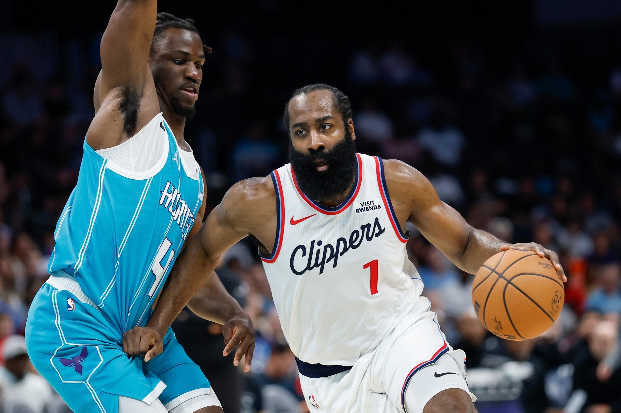James Harden of the Los Angeles Clippers scored an extraordinary 55 points vs the Charlotte Hornets