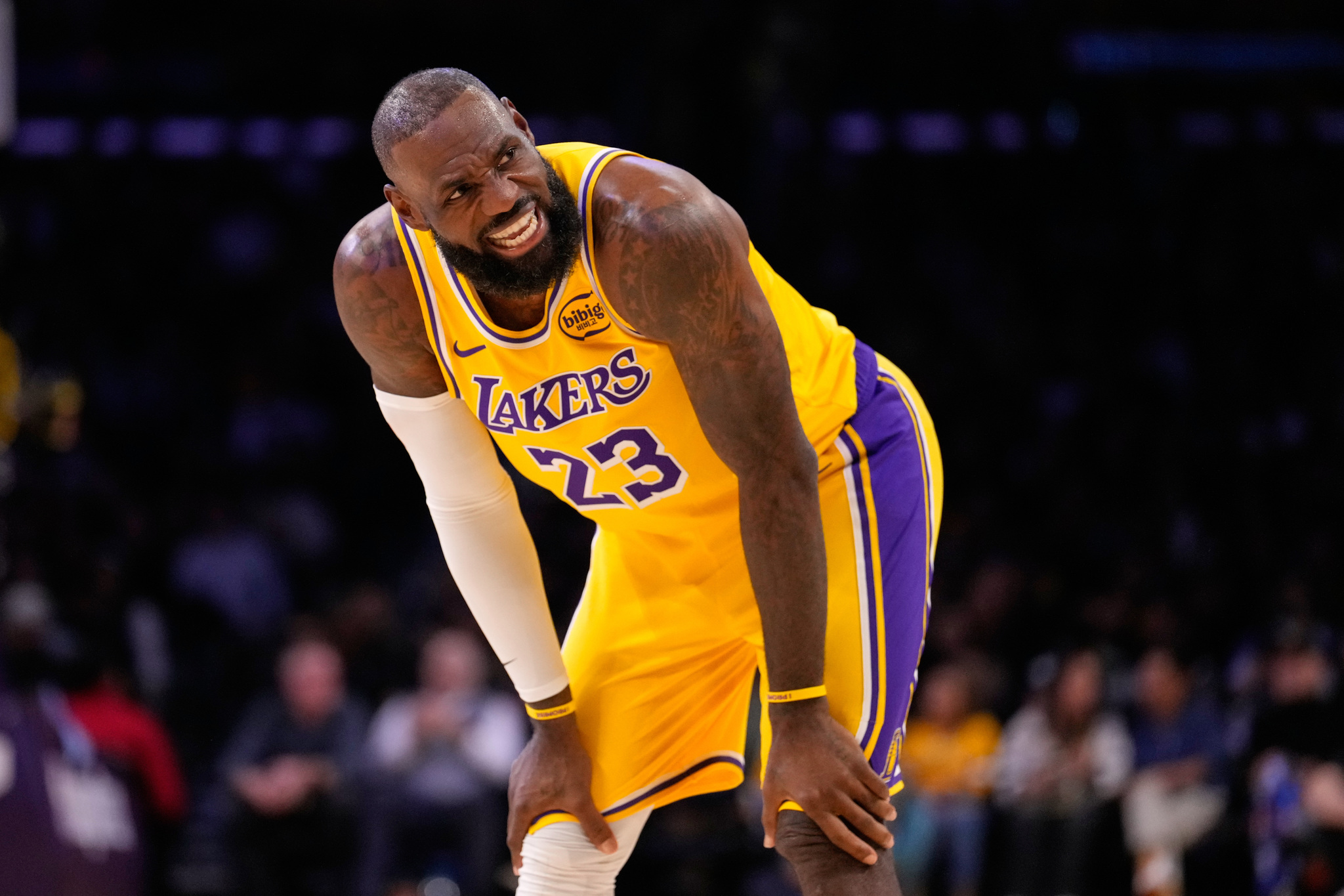 Los Angeles Lakers forward LeBron James scored just 10 points against the Phoenix Suns