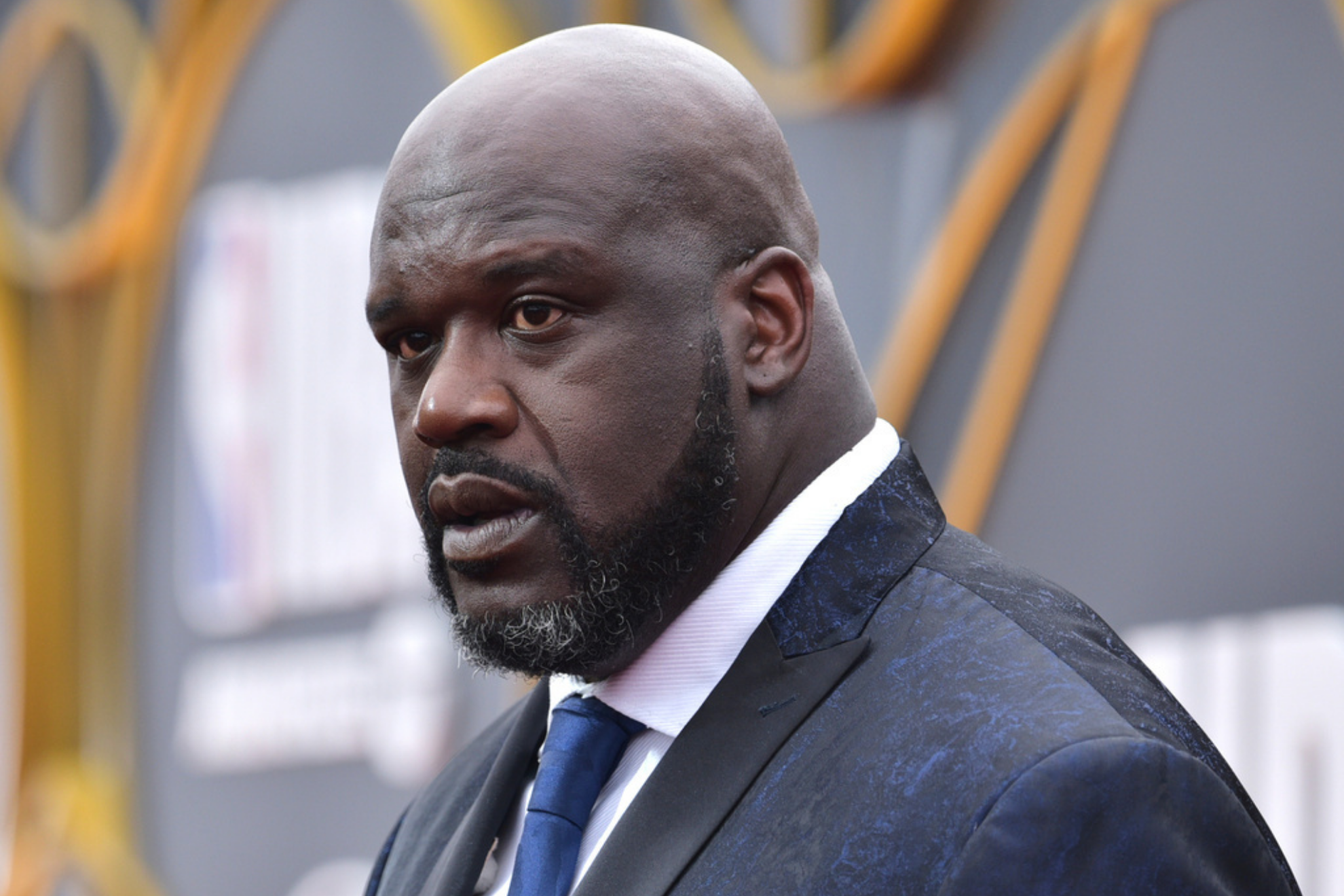 Shaquille O'Neal arrives at the NBA Awards,