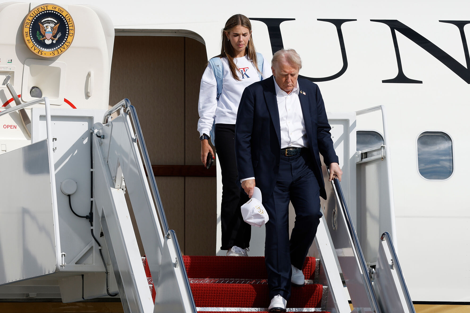 Donald Trump's granddaughter Kai Trump gets frustrated with her two bodyguards during dates | MARCA