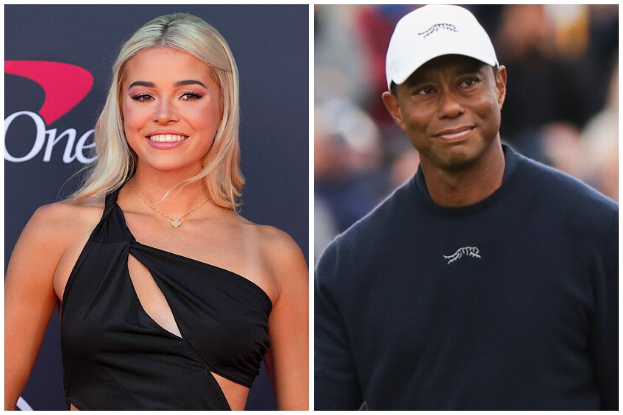Olivia Dunne and Tiger Woods