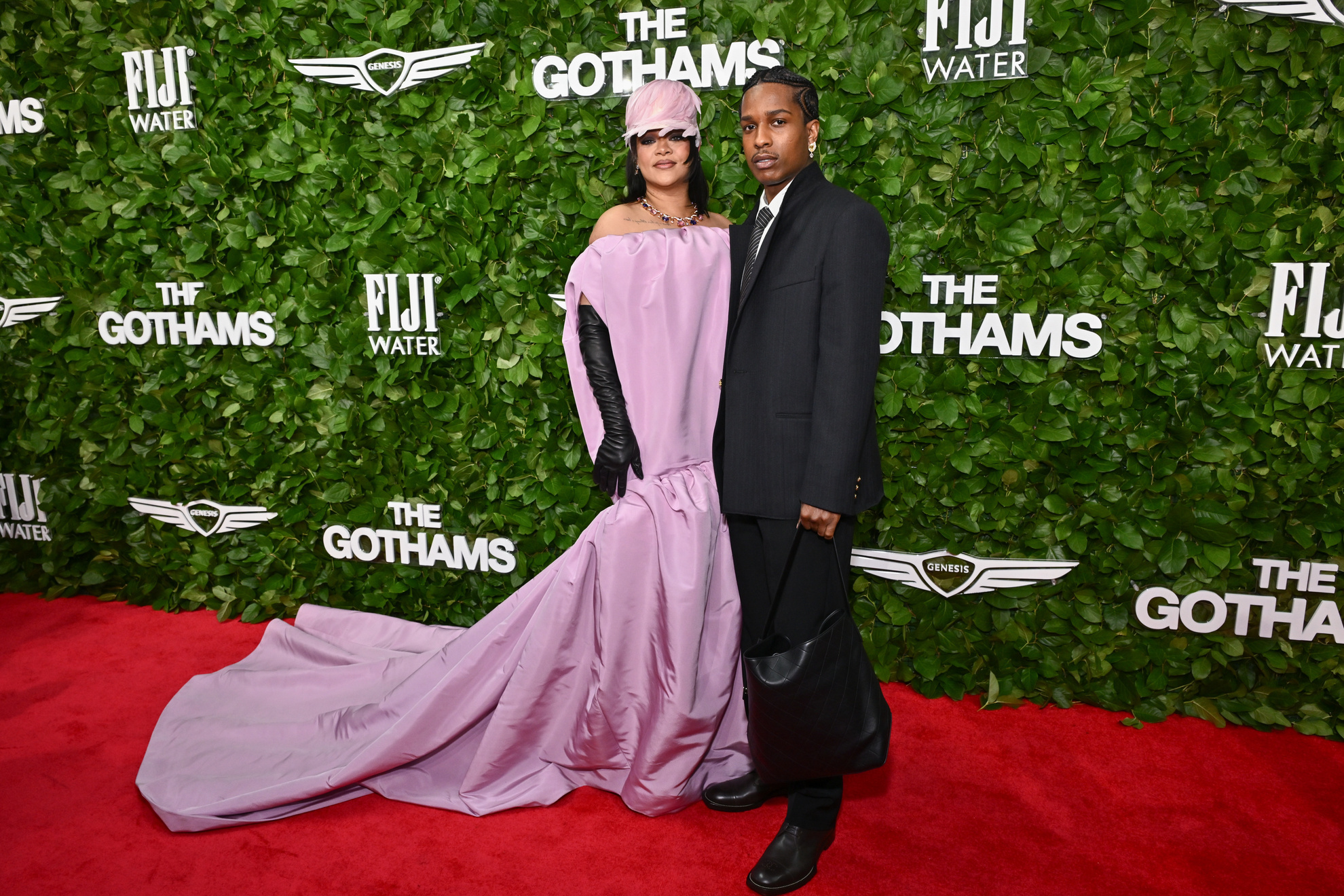 long green silk dress Rihanna Set Top main image 1