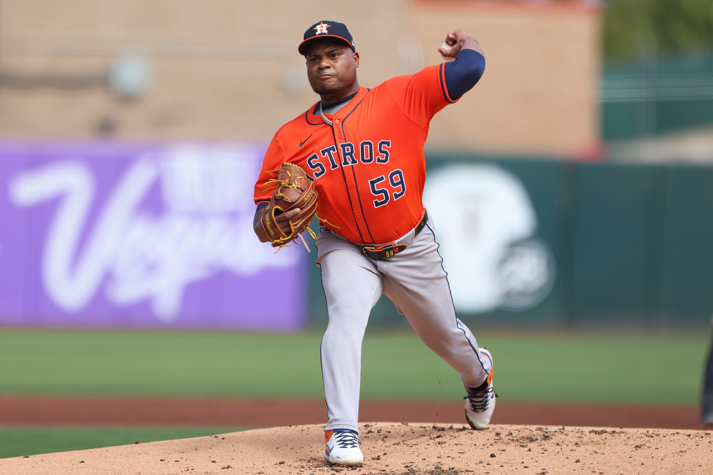 Houston Astros pitcher Framber Valdez.