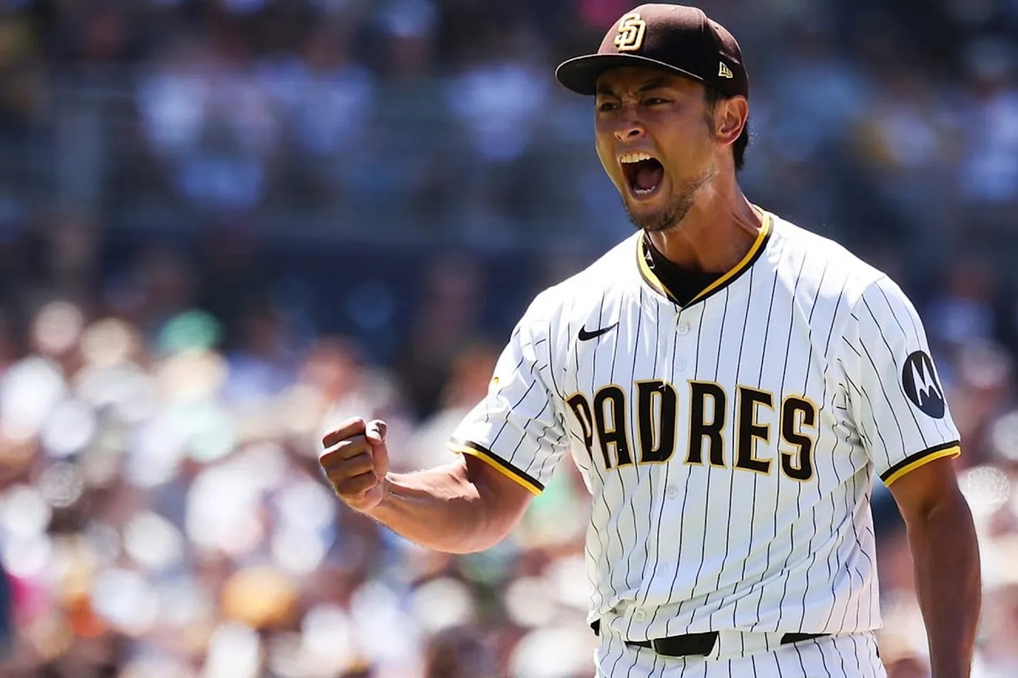 Darvish with the San Diego Padres.