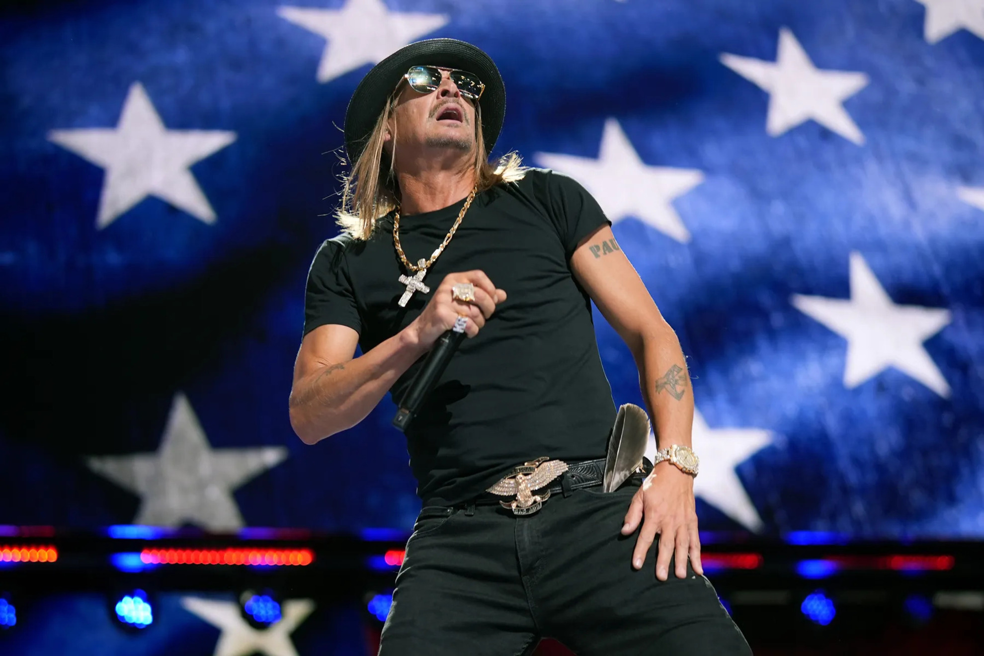 Kid Rock's performance at the Turning Point USA alternative halftime show raised some questions
