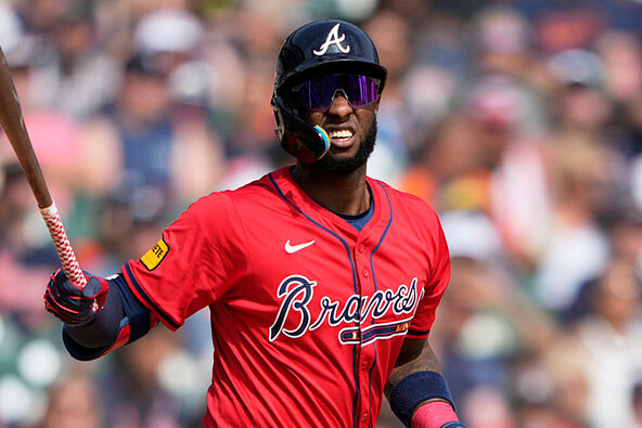 Jurickson Profar during one of his 80 appearances with the Atlanta Braves in 2025.
