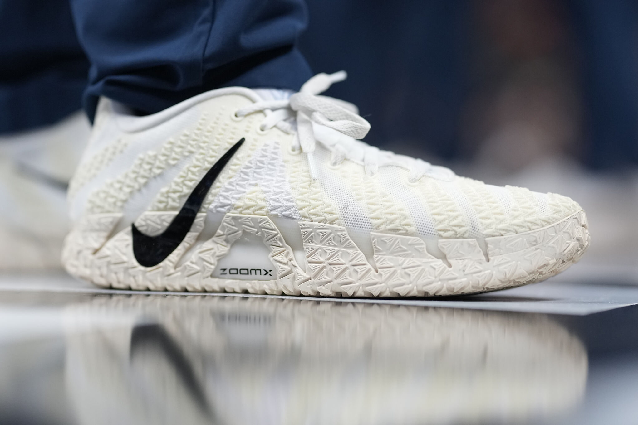 The "Sound Check" colorway of the Nike Ja 3, the signature shoe of NBA player Ja Morant.