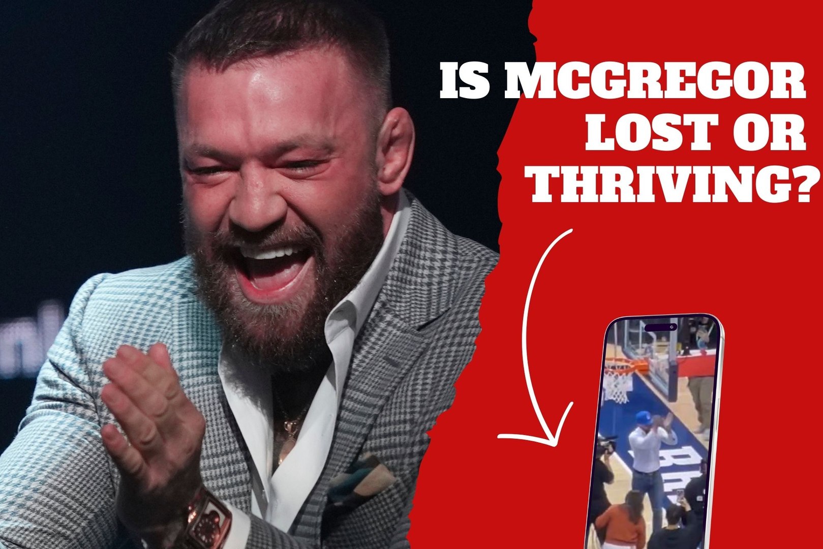 Crazy! Conor McGregor baffles BYU students with surprise basketball game appearance
