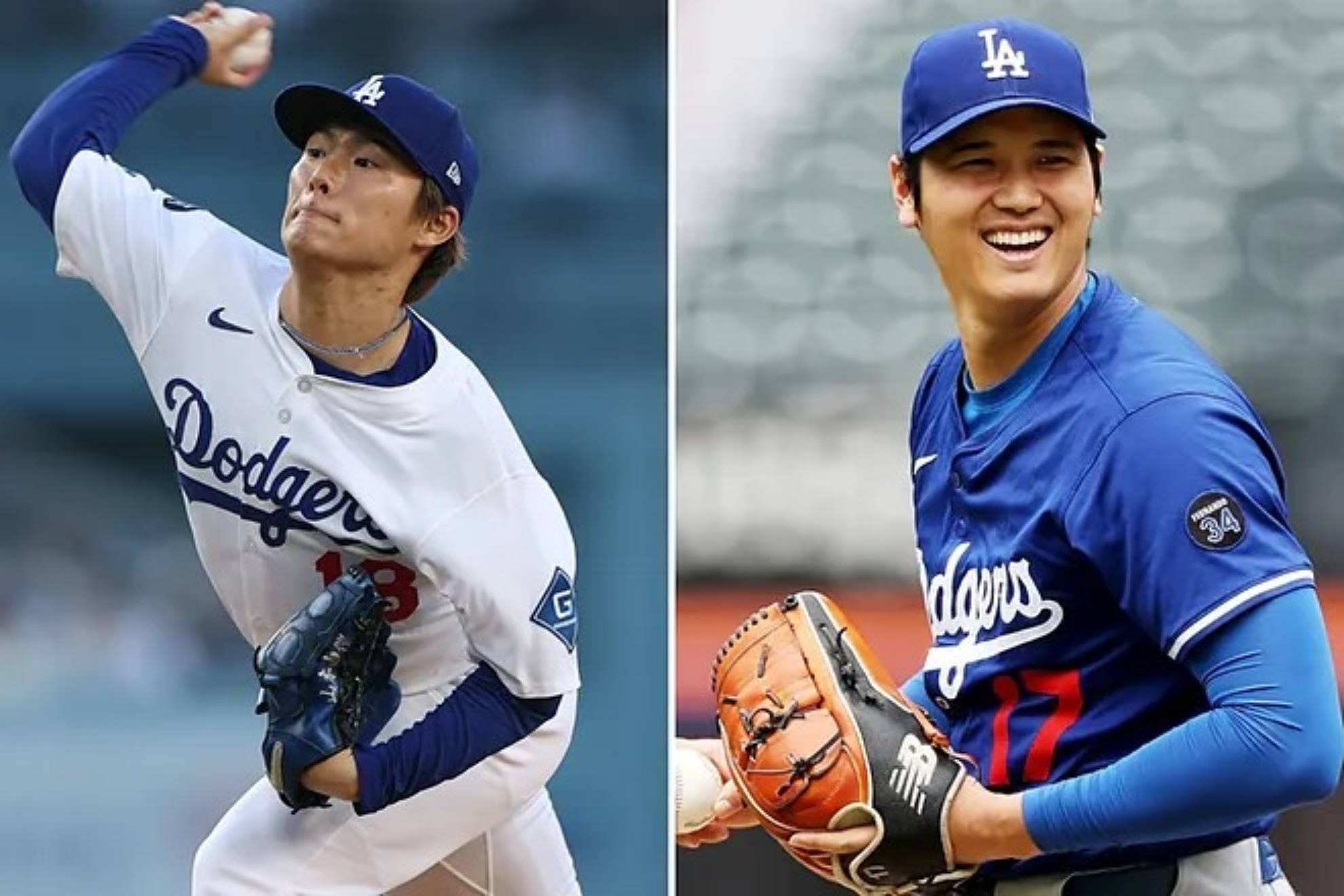 Yoshinobu Yamamoto and Shohei Ohtani.