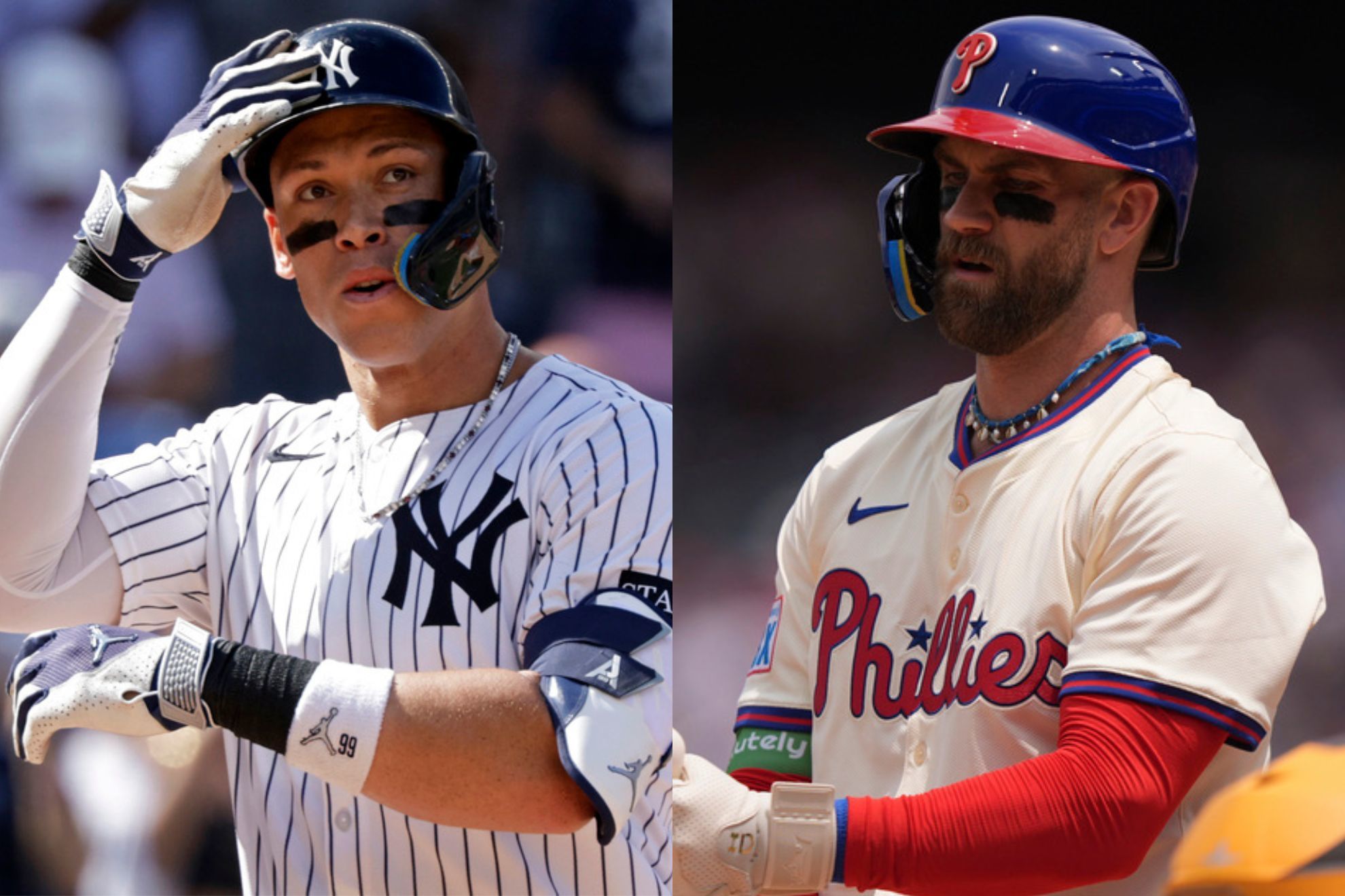 Aaron Judge outslugs Bryce Harper with fewer plate appearances in career