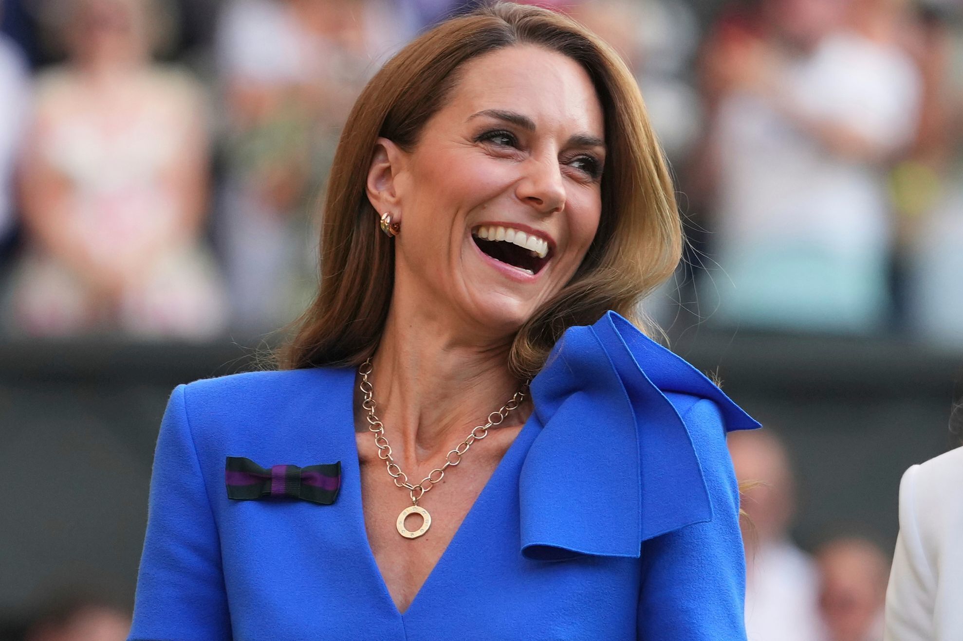 Kate Middleton leads the Royal family into one of England's most iconic landmarks