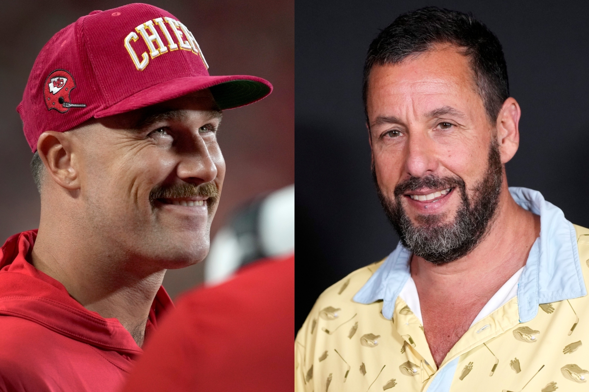 Travis Kelce and Adam Sandler