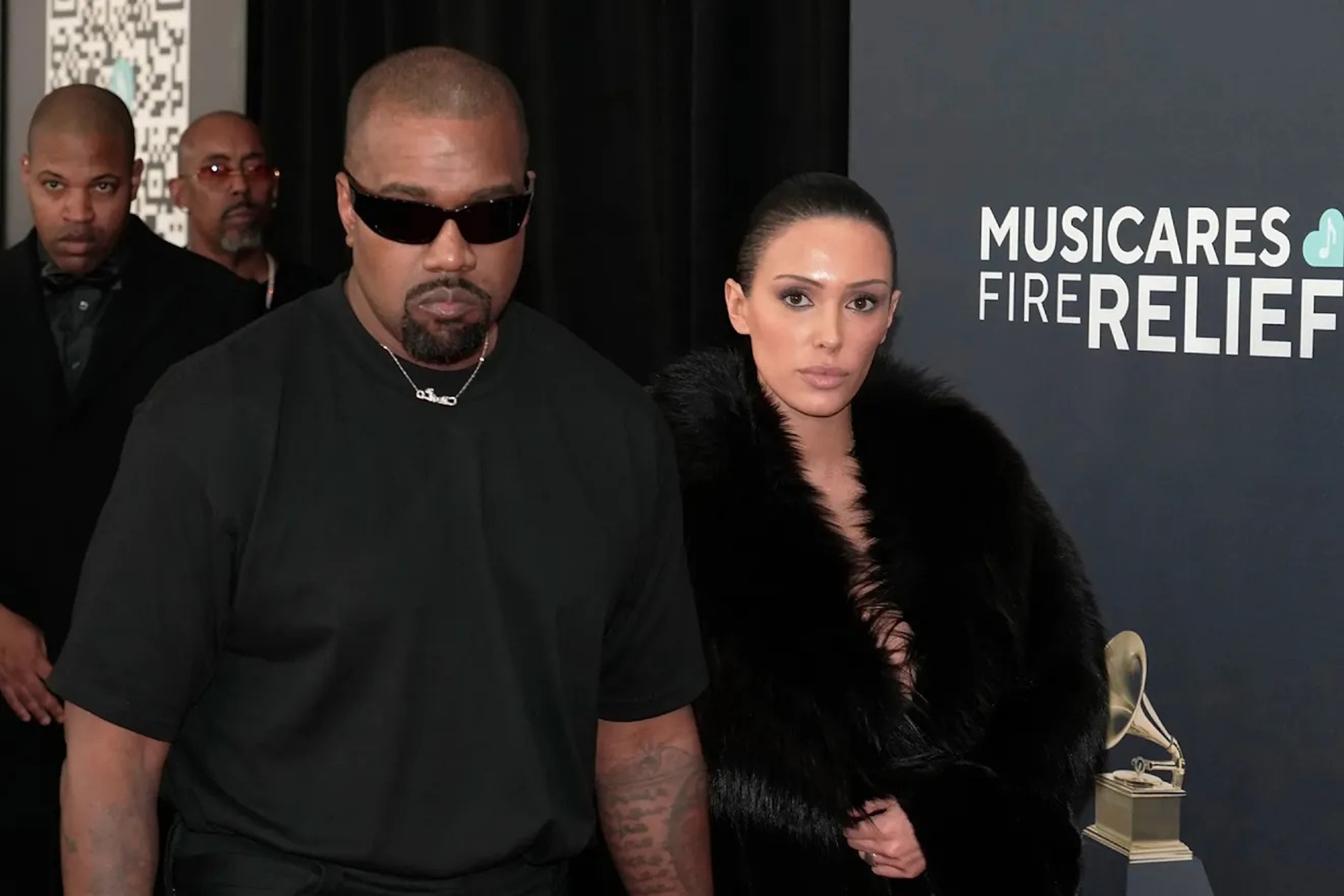 Kanye West and Bianca Censori.