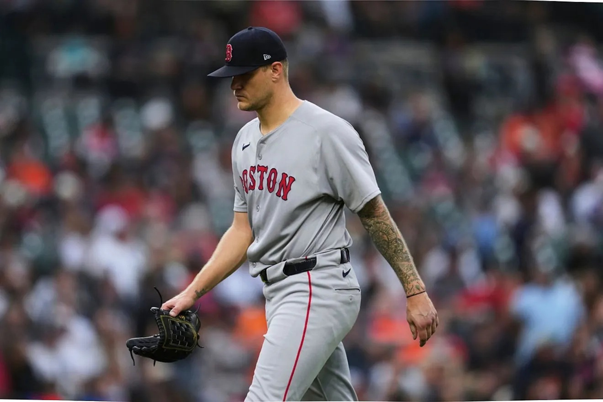 Tanner Houck says goodbye to the Red Sox season.